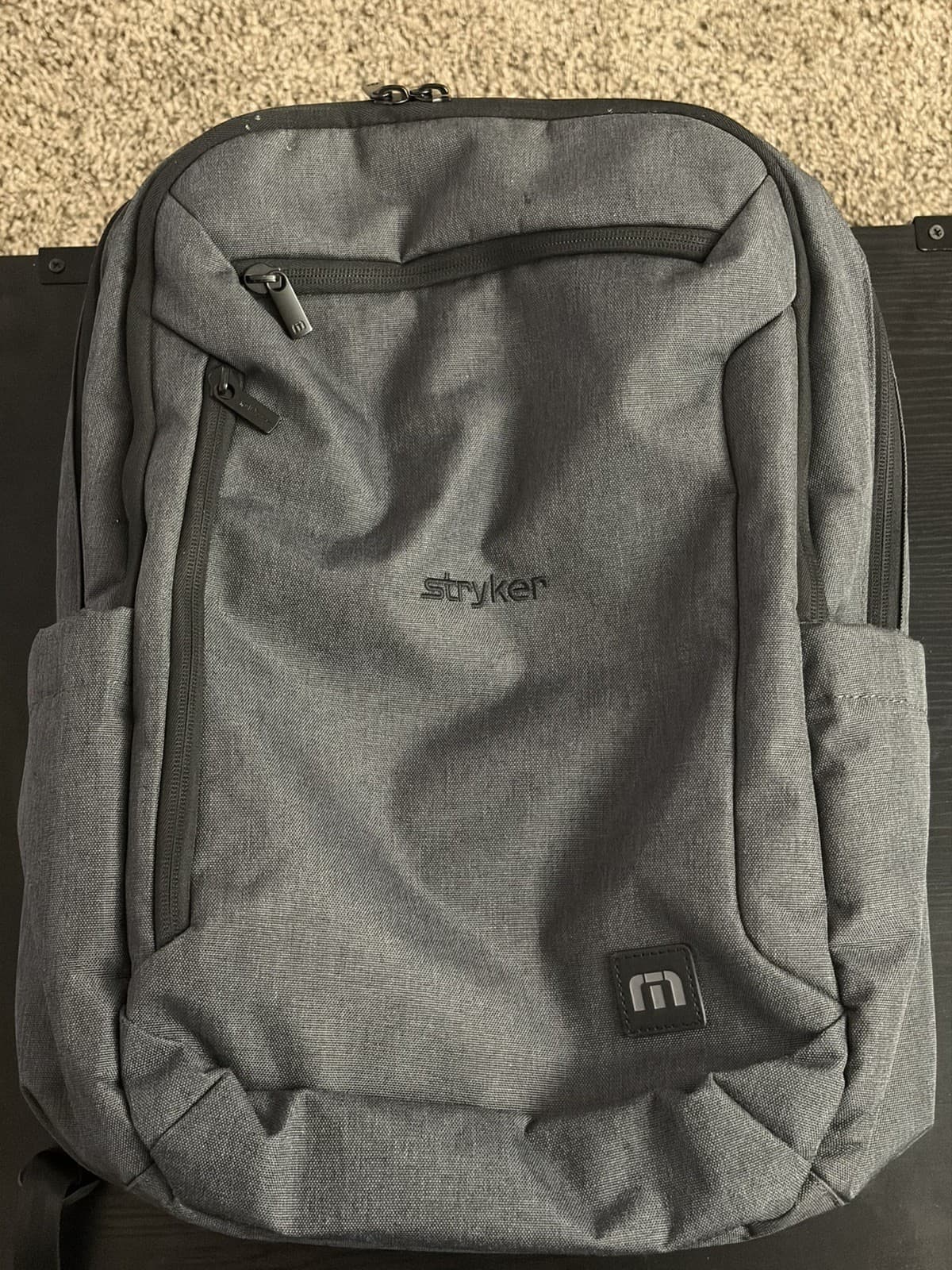 Travis Mathew Duration Backpack Grey Graphite Heather TMB105 - Thumbnail 3