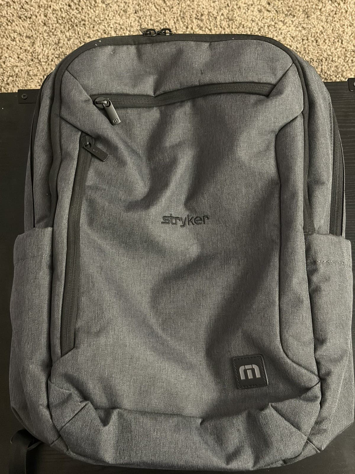 Travis Mathew Duration Backpack Grey Graphite Heather TMB105 - Thumbnail 7