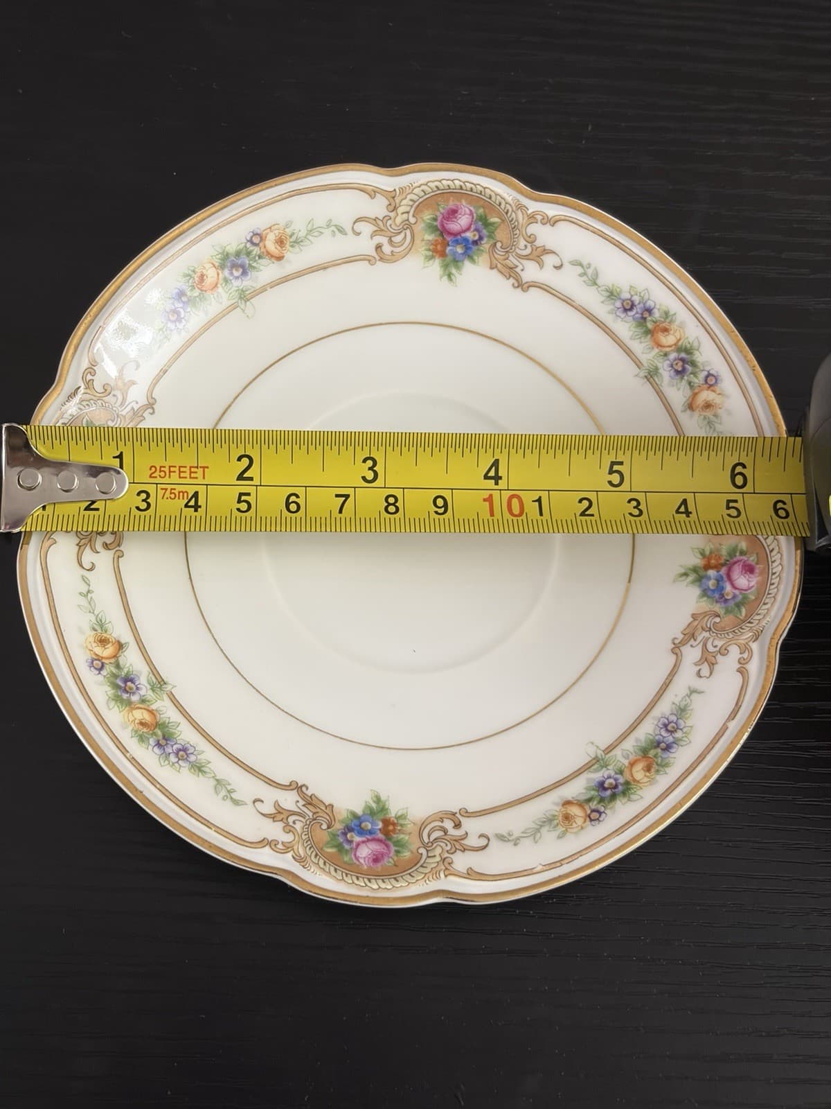 Hutschenreuther The Ascot footed Soup bowl and 3 saucer plates - Thumbnail 3