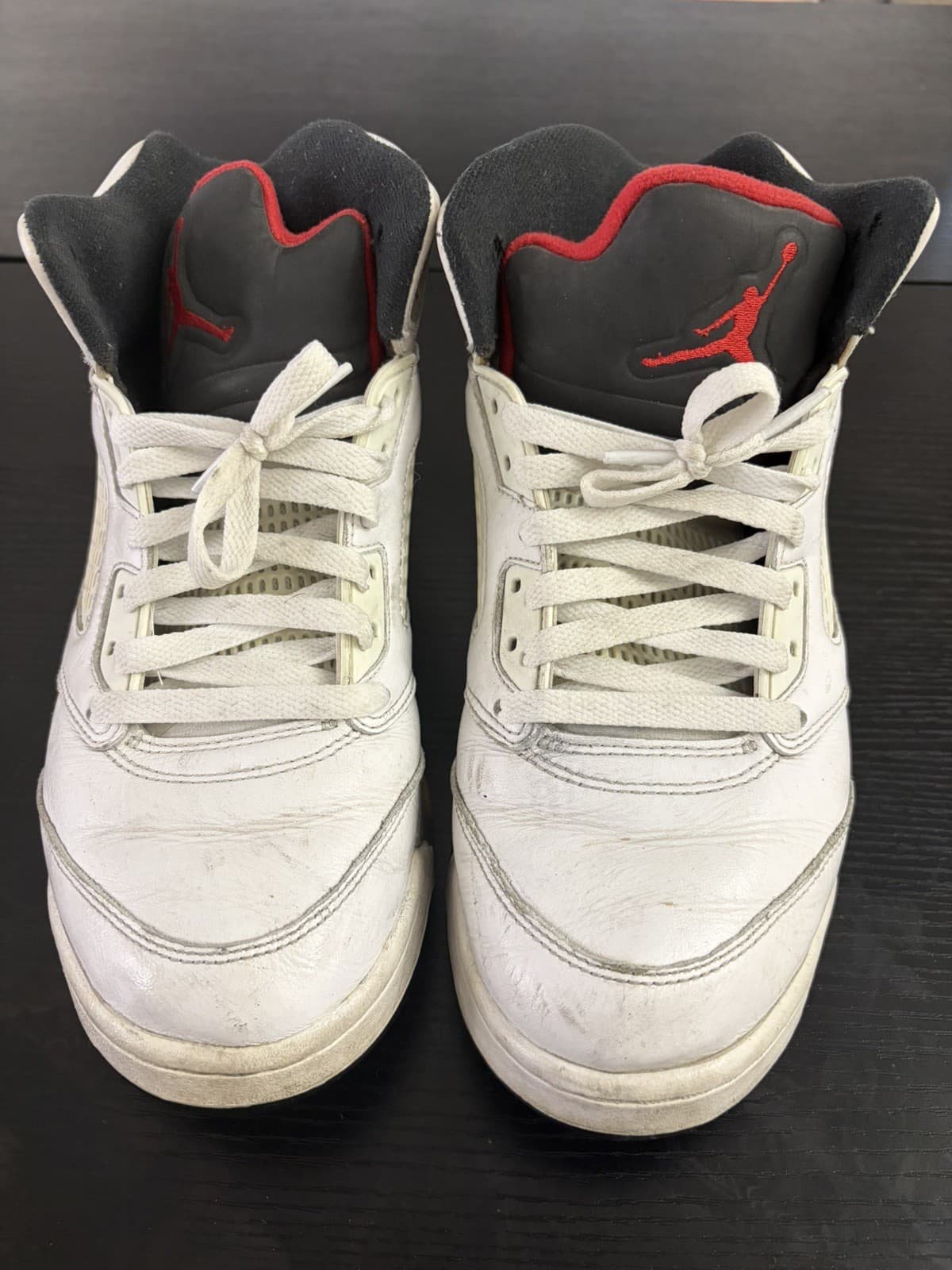 Jordan Air Jordan 5 Retro Fire Red White/Red/Black High Top Sneakers DA1911-102 - Thumbnail 3