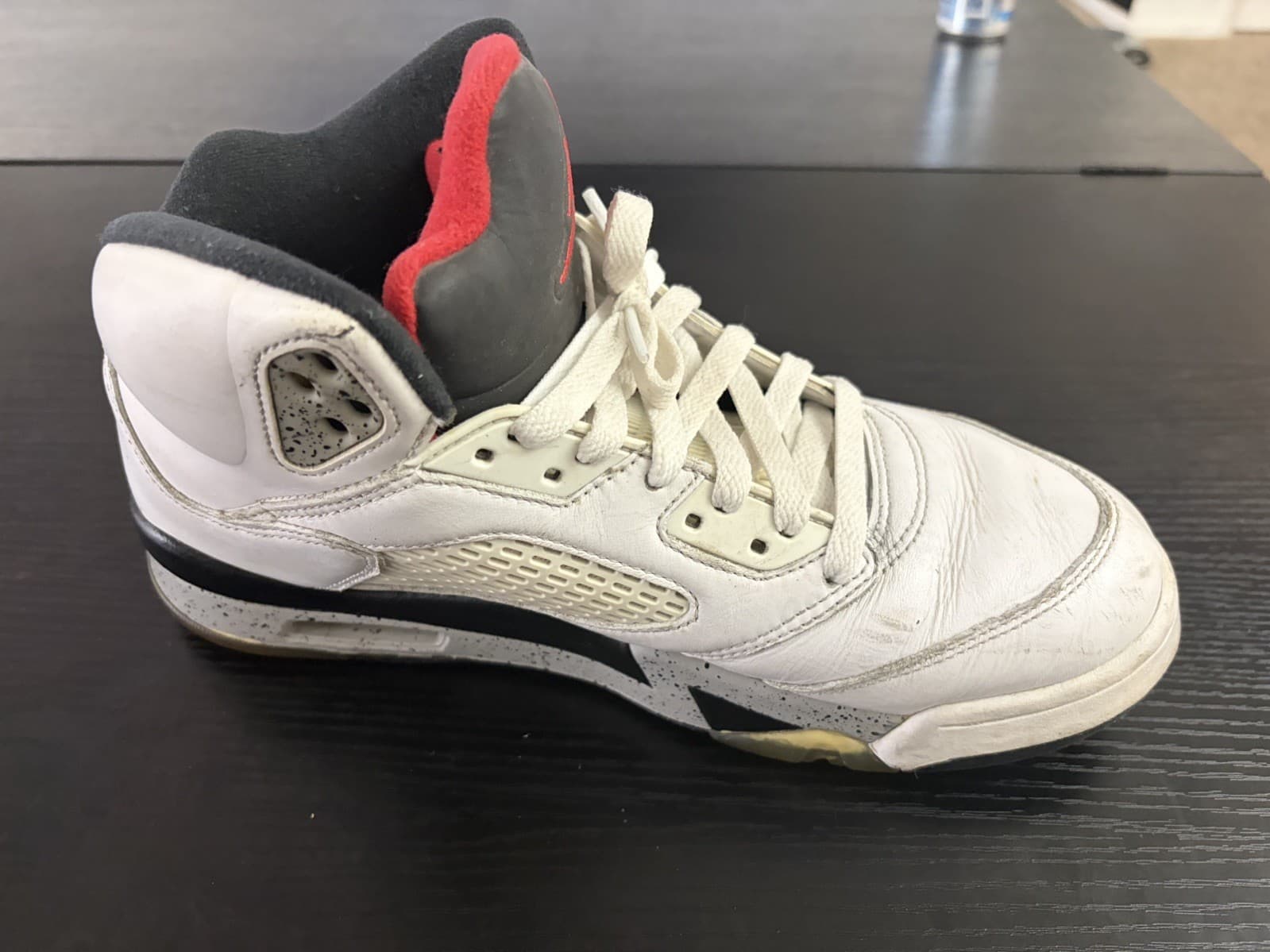 Jordan Air Jordan 5 Retro Fire Red White/Red/Black High Top Sneakers DA1911-102 - Thumbnail 10
