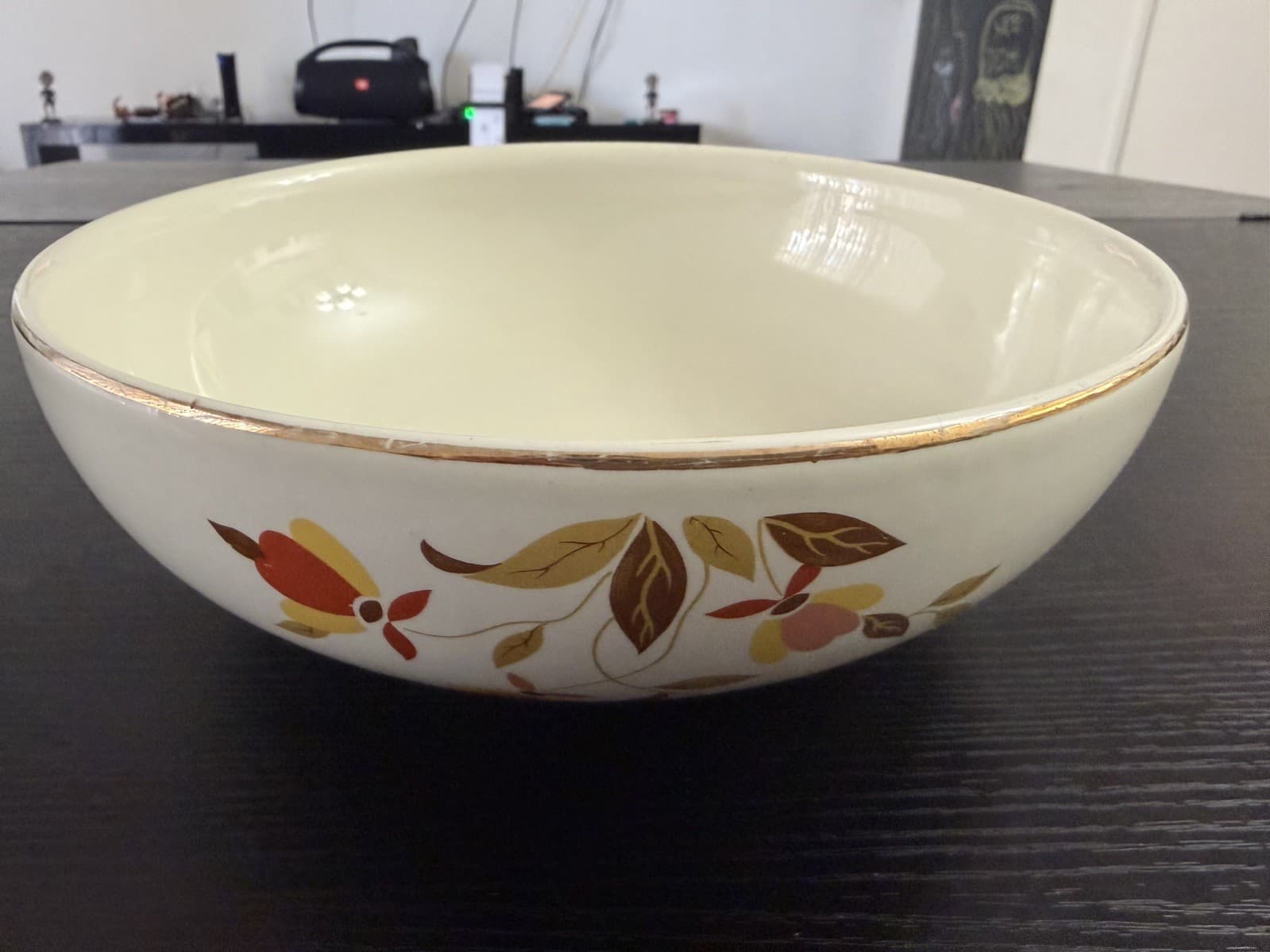 Hall’s Superior Jewel Tea Autumn Leaf 9" Vegetable Serving Bowl Vintage - Thumbnail 4