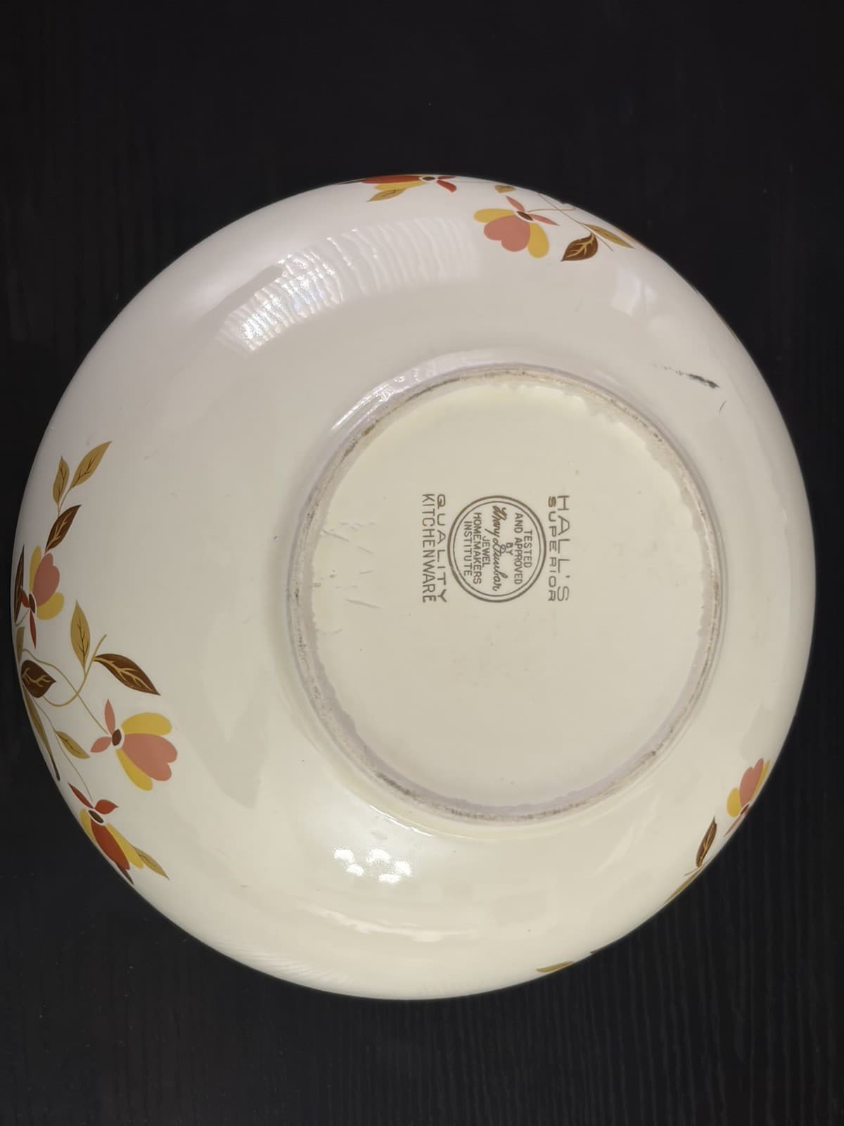 Hall’s Superior Jewel Tea Autumn Leaf 9" Vegetable Serving Bowl Vintage - Thumbnail 5