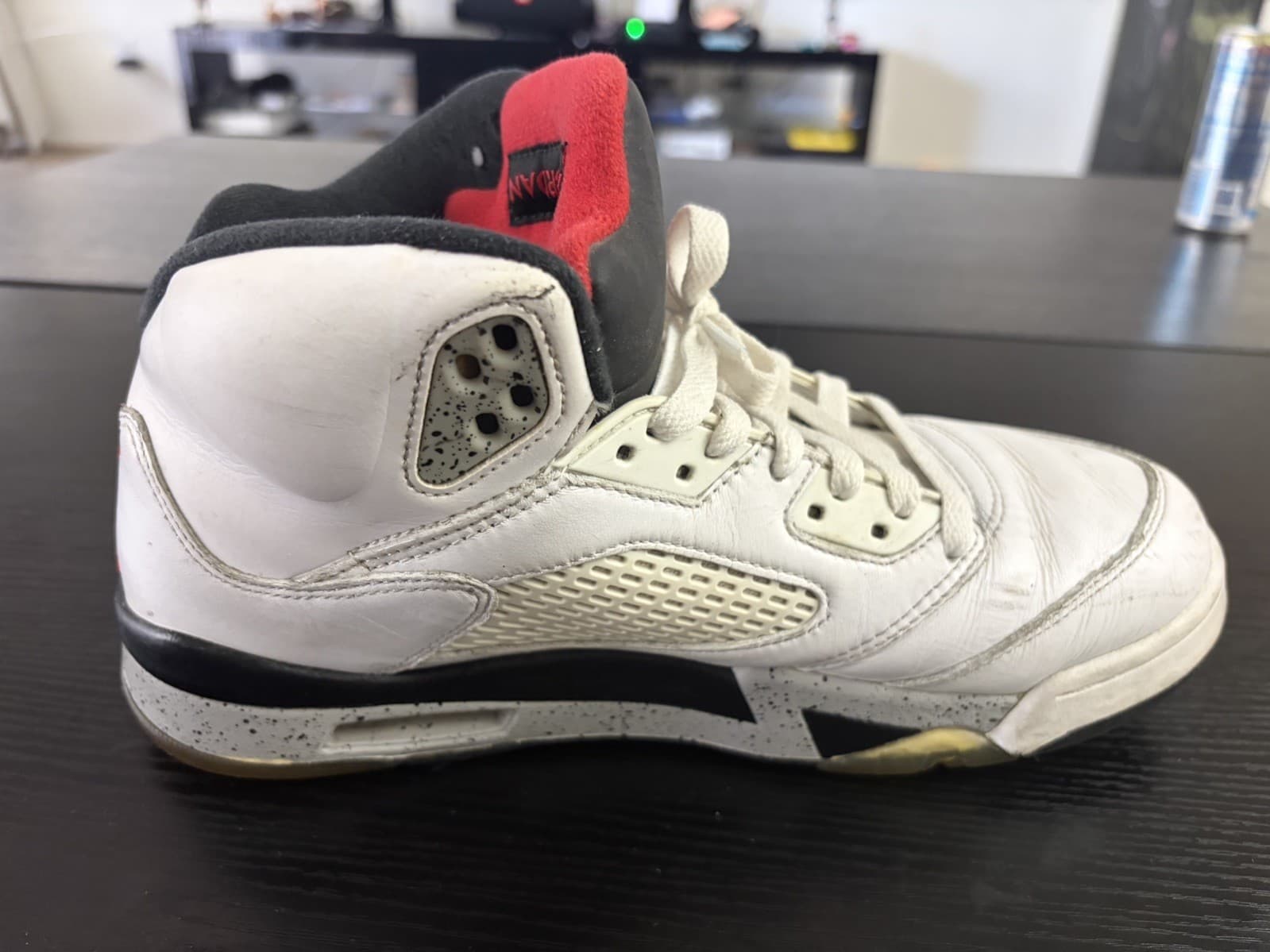 Jordan Air Jordan 5 Retro Fire Red White/Red/Black High Top Sneakers DA1911-102 - Thumbnail 7