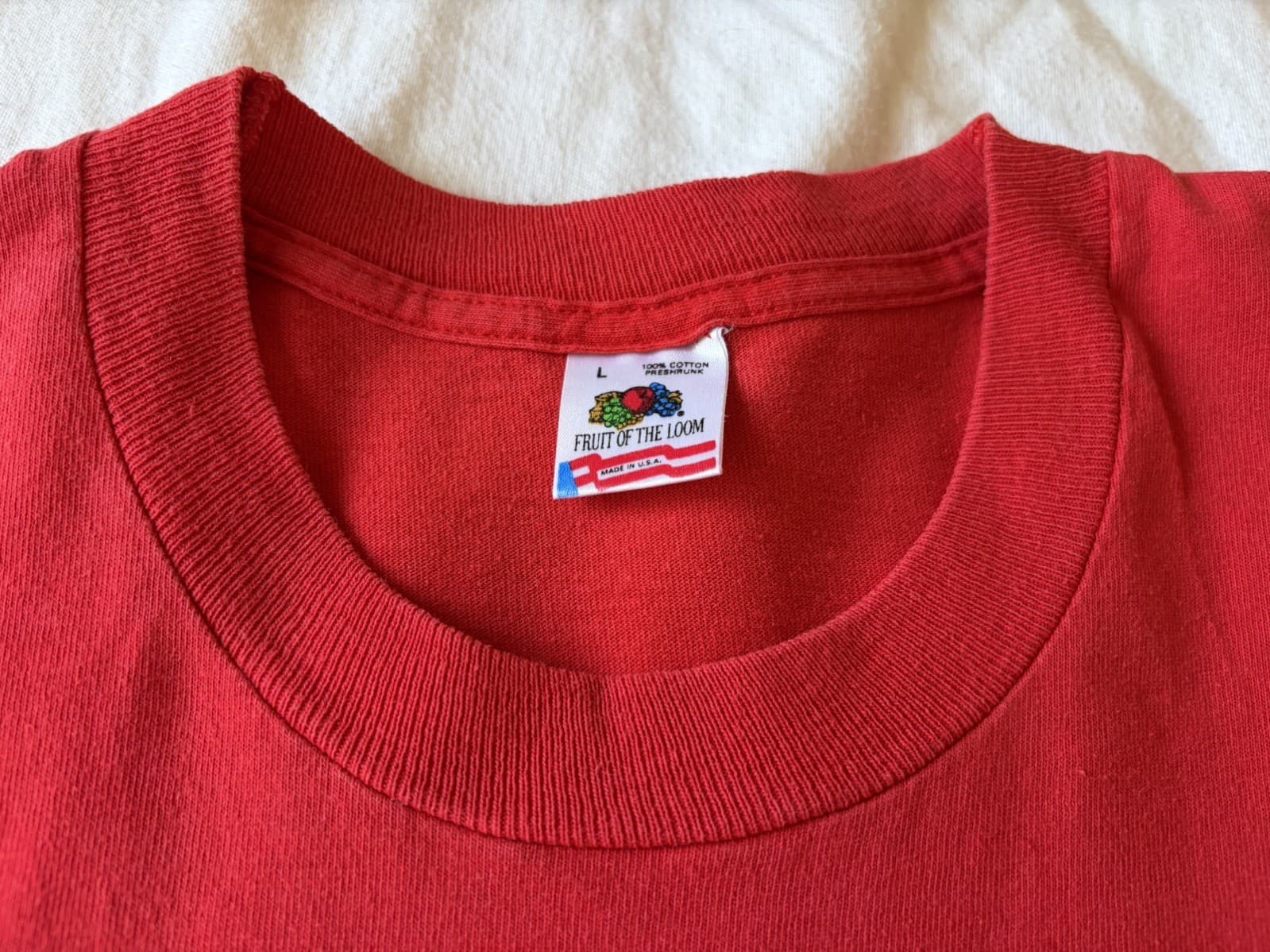 Vintage German How Are You Today Sz L T-Shirt Single Stitch Fruit of the Loom - Thumbnail 2