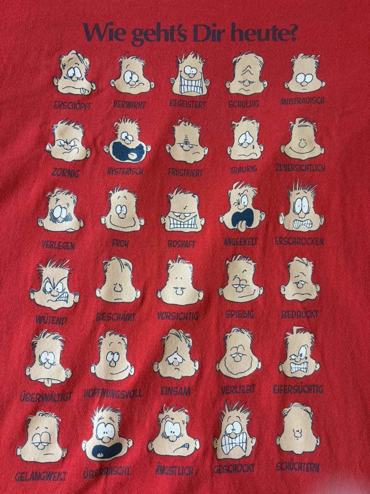 Vintage German How Are You Today Sz L T-Shirt Single Stitch Fruit of the Loom - Thumbnail 5