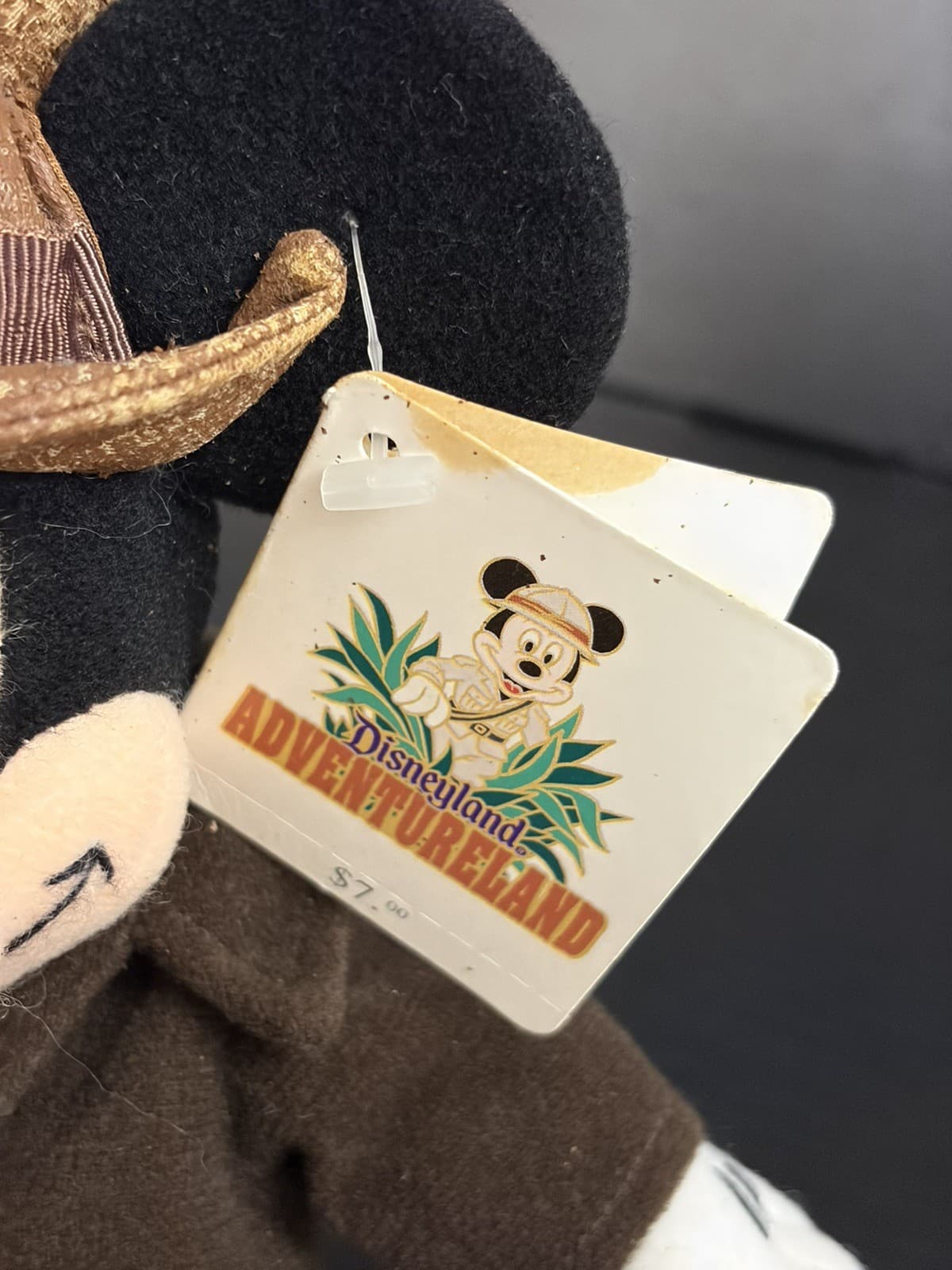 Disney Mickey Mouse Adventurer Mini Bean Bag Plush 9" Indiana Jones NWT Vintage - Thumbnail 2