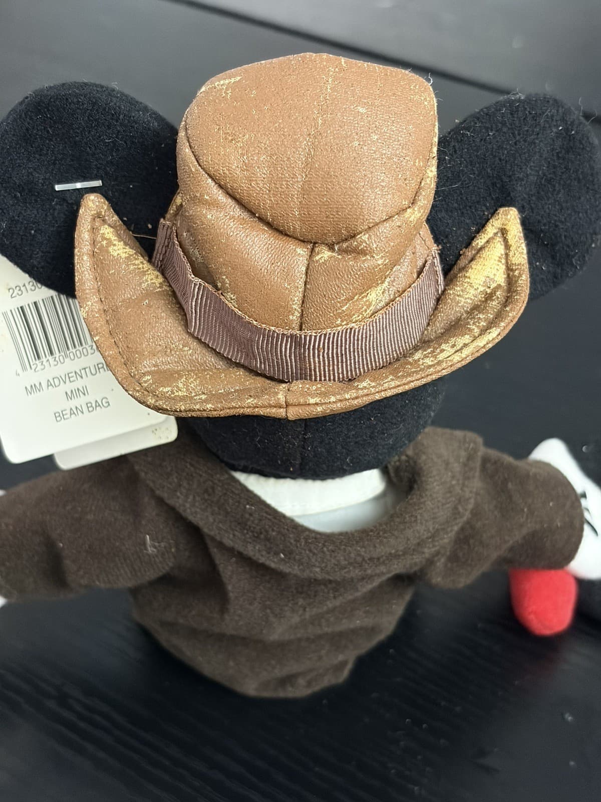 Disney Mickey Mouse Adventurer Mini Bean Bag Plush 9" Indiana Jones NWT Vintage - Thumbnail 6