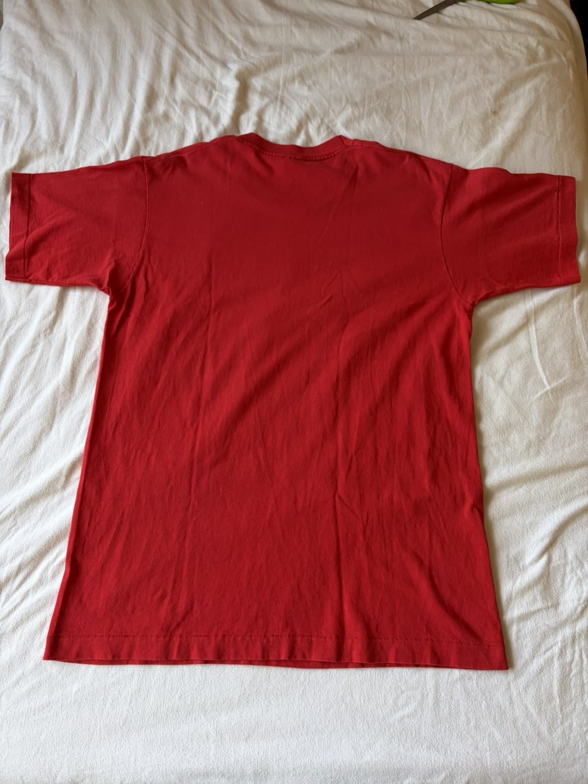 Vintage German How Are You Today Sz L T-Shirt Single Stitch Fruit of the Loom - Thumbnail 3