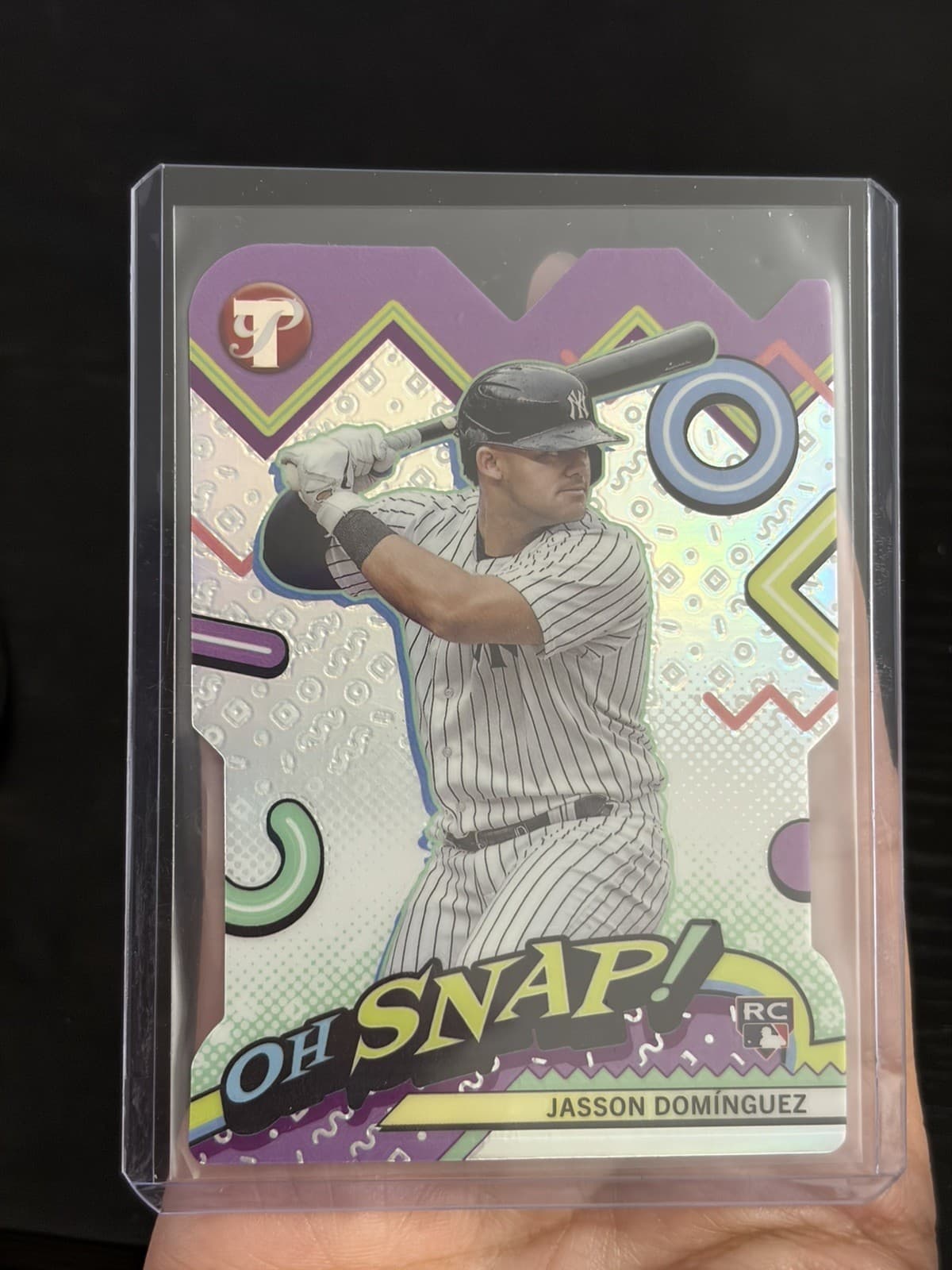 2024 Topps Pristine Baseball - Jasson Dominguez Oh Snap! Rookie Card No. OH-2 - Thumbnail 3