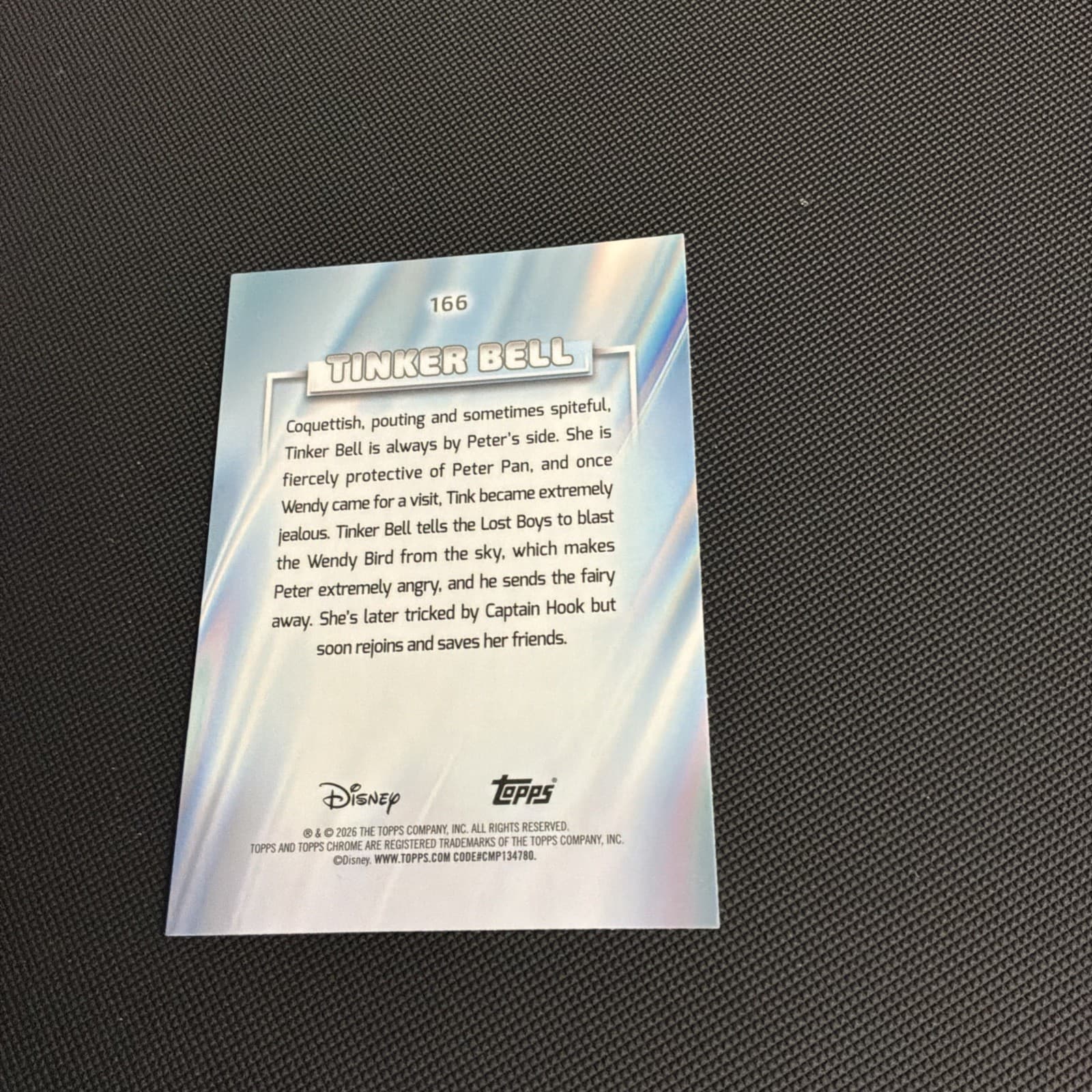 Tinker Bell 2026 Topps Chrome Disney Base #166 - Thumbnail 2