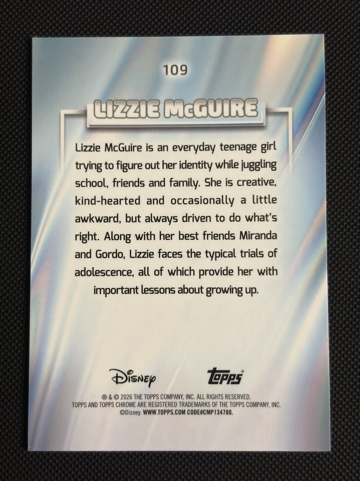 2026 Topps Chrome Disney #109 Lizzie McGuire - Thumbnail 2