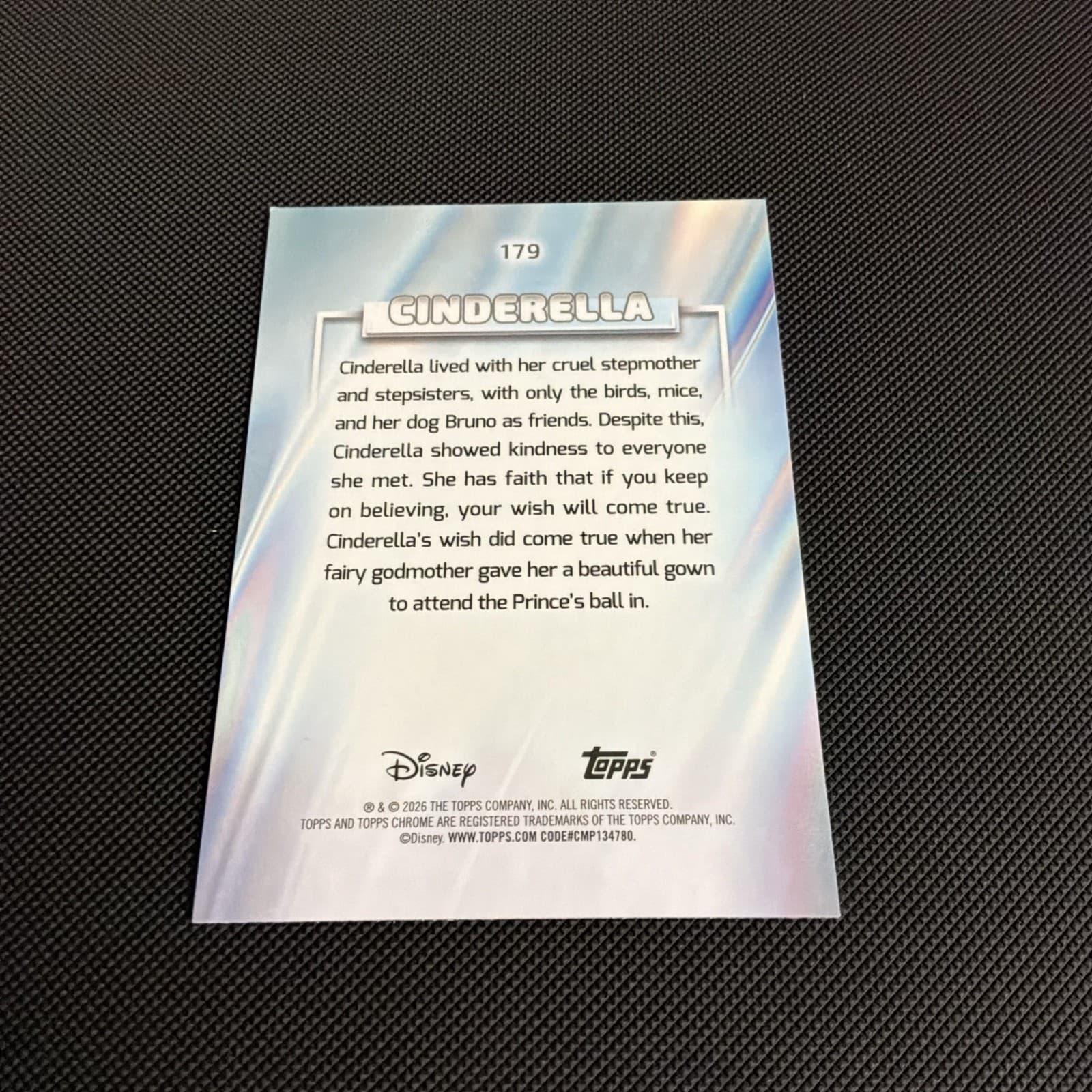2026 Topps Chrome Disney Cinderella Prism Refractor #179 - Thumbnail 2