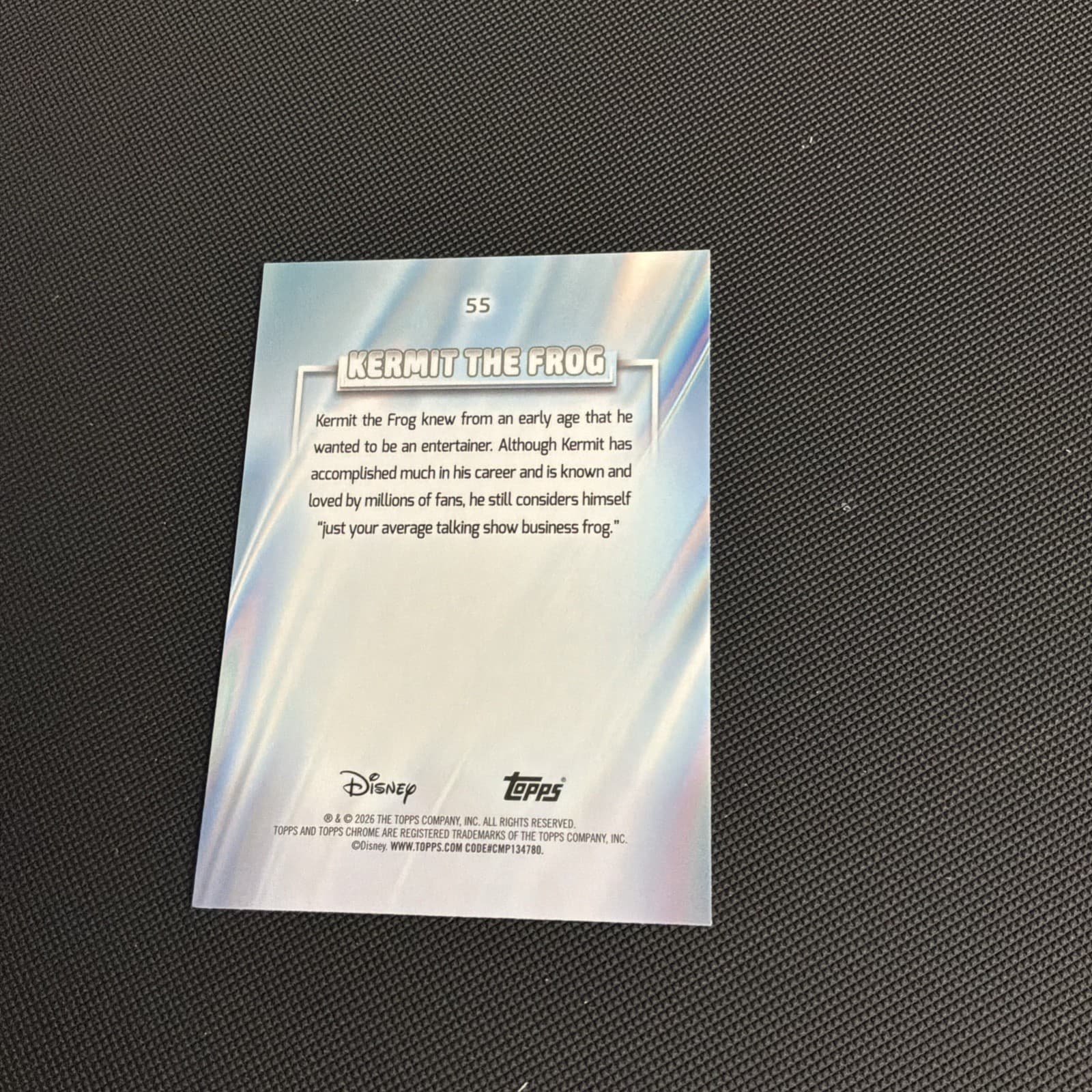 2026 Topps Chrome Disney Kermit The Frog Base G30 - Thumbnail 2