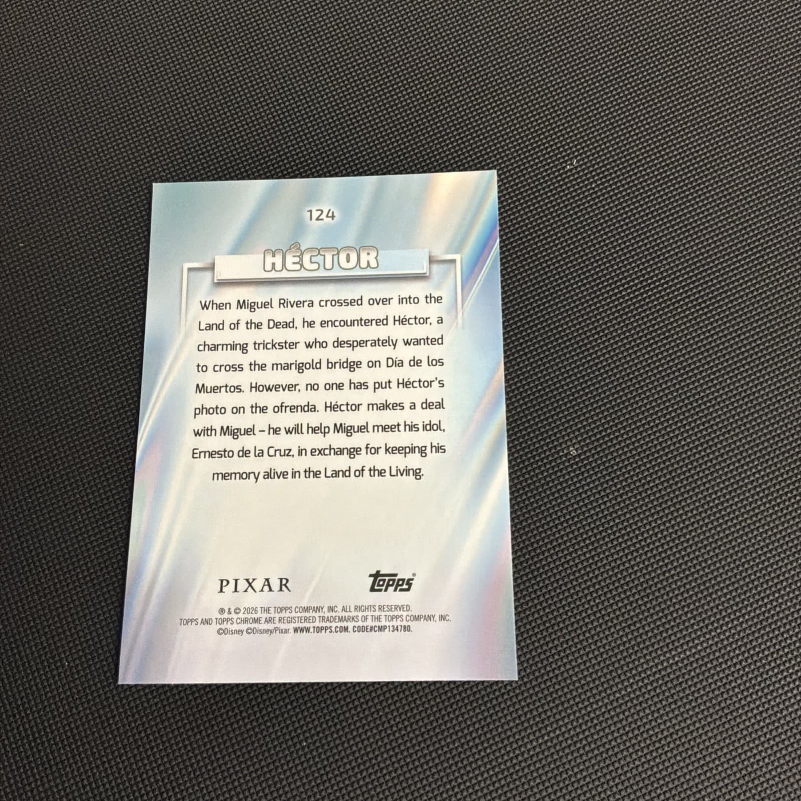 2026 Topps Chrome Disney Hector - Thumbnail 2