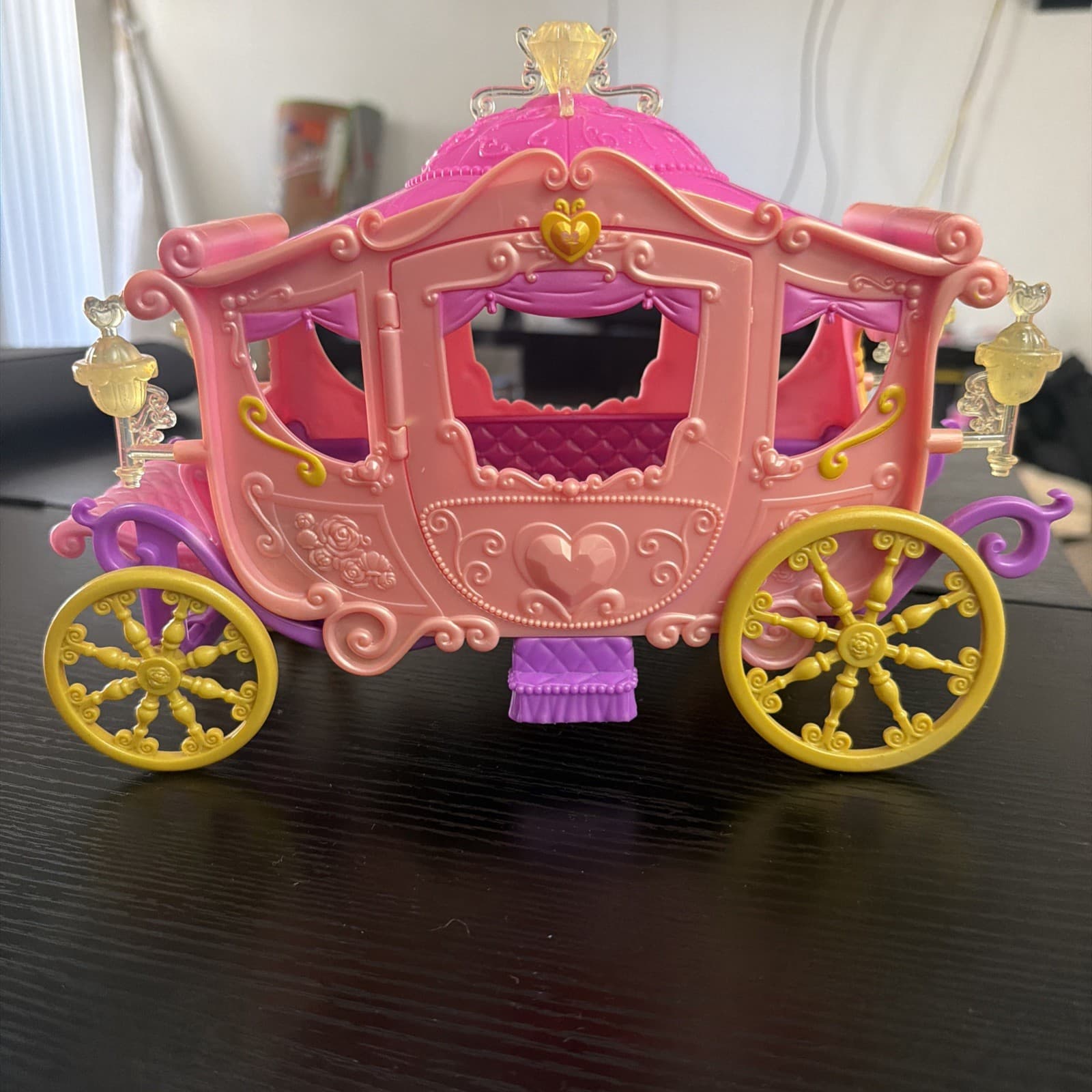 Disney Princess Magic Clip Magiclip Sleeping Beauty Royal Carriage By Mattell - Thumbnail 3