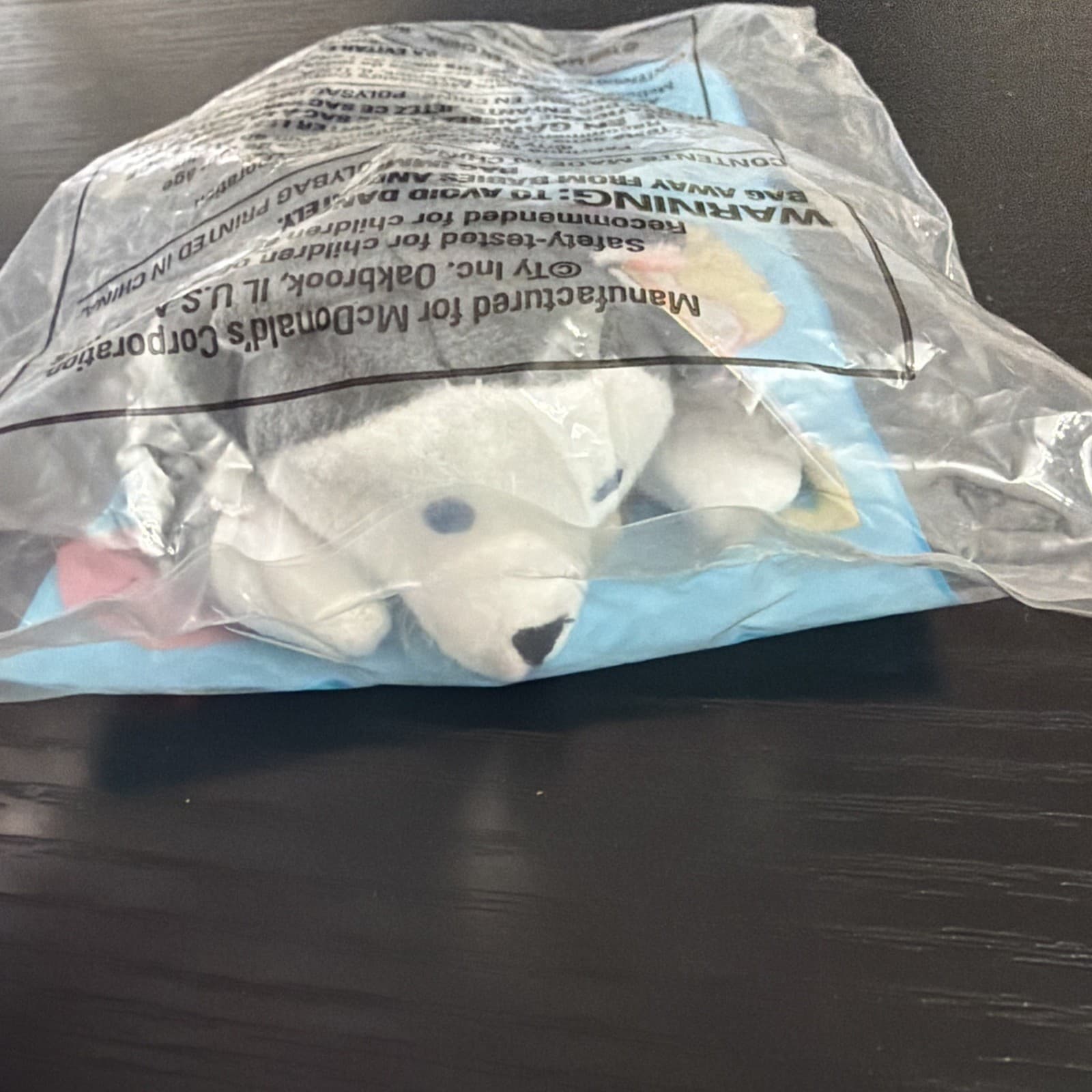Beanie Baby 1999 McDonald's Happy Meal Toy TY #11 NOOK THE HUSKY NIP NIB - Thumbnail 3