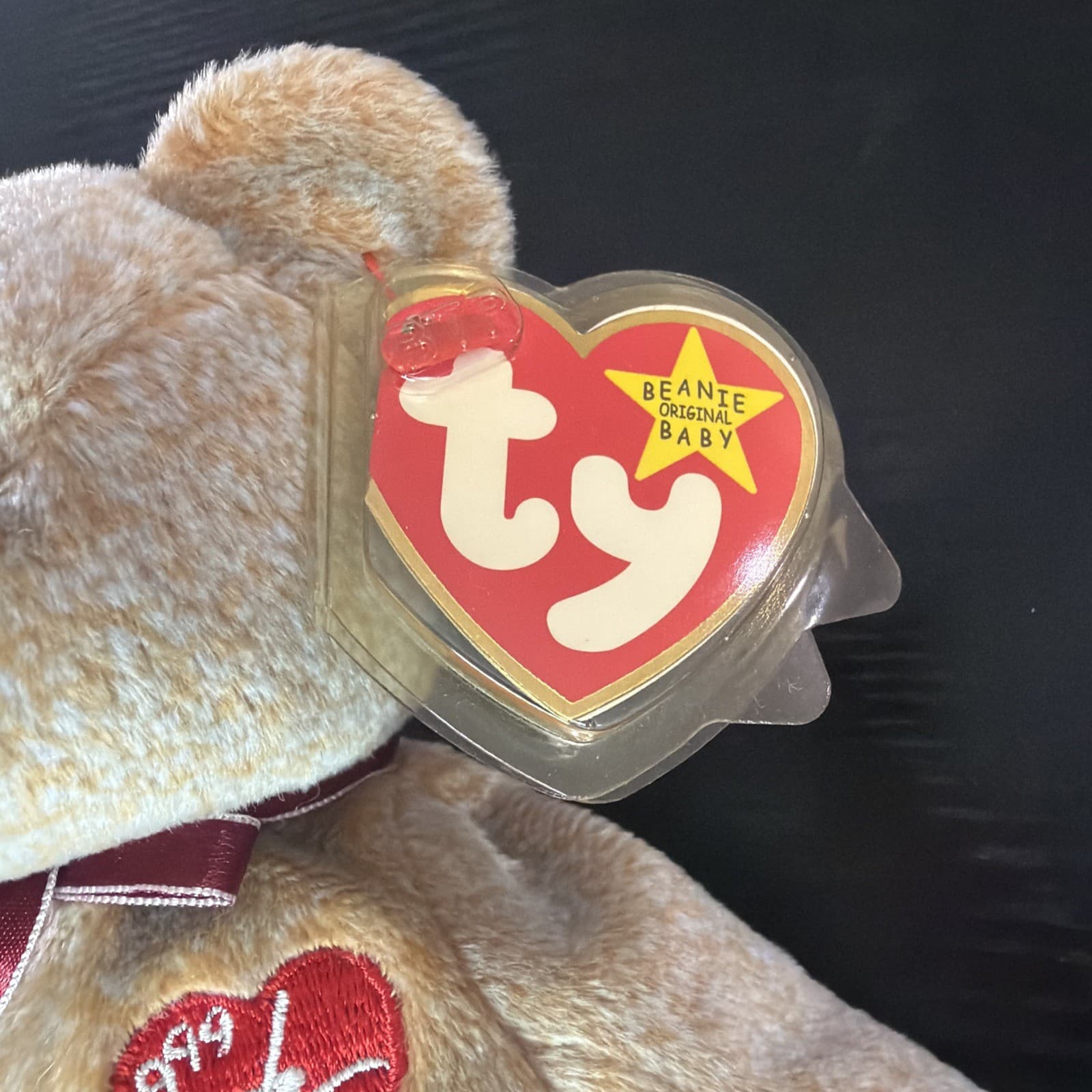 Ty Beanie Babies 1999 Signature Bear Beanbag Plush Stuffed Animal w/ Tags - Thumbnail 3