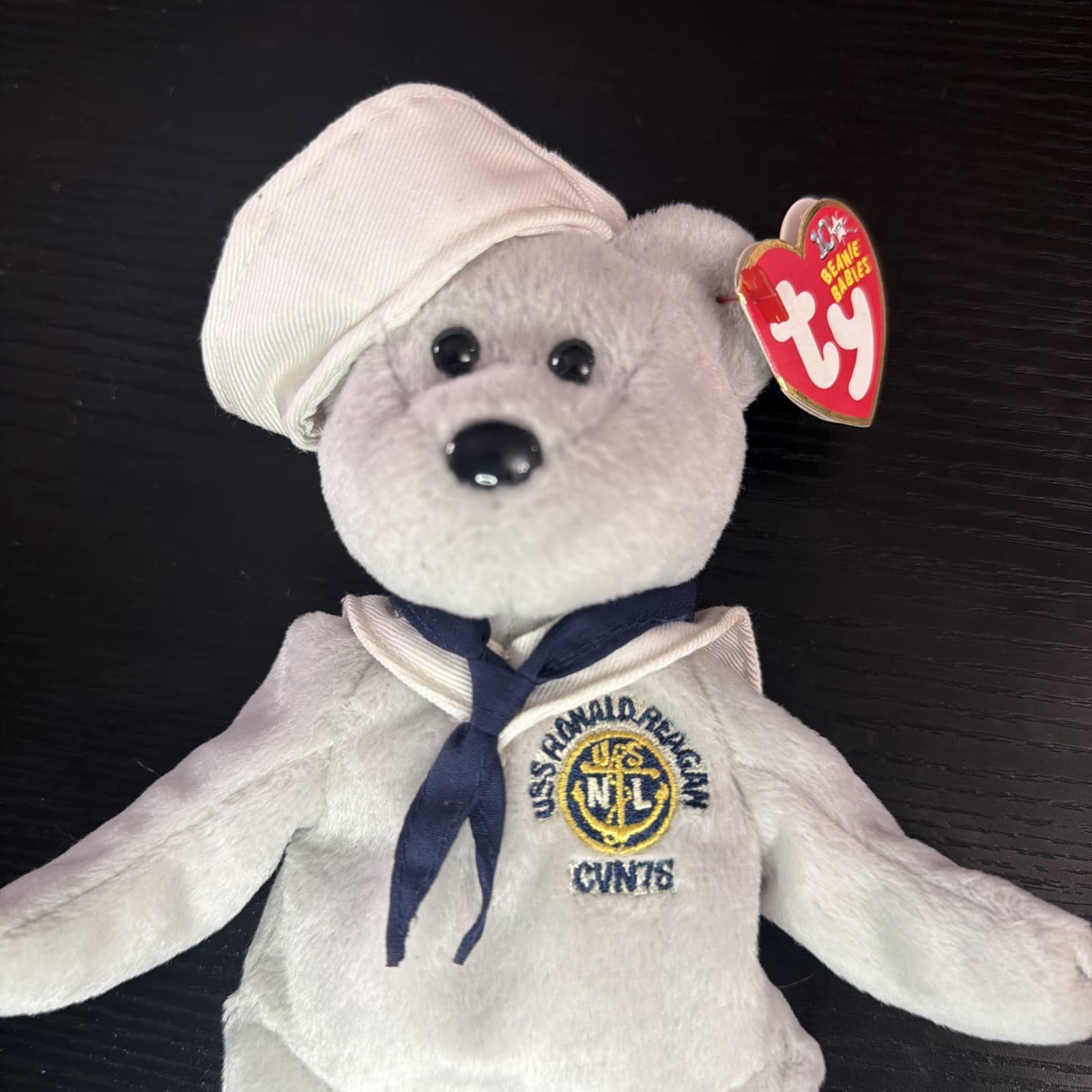 TY Beanie Baby - RONNIE the Sailor Bear (USA Exclusive) (8.5 inch) - Thumbnail 2