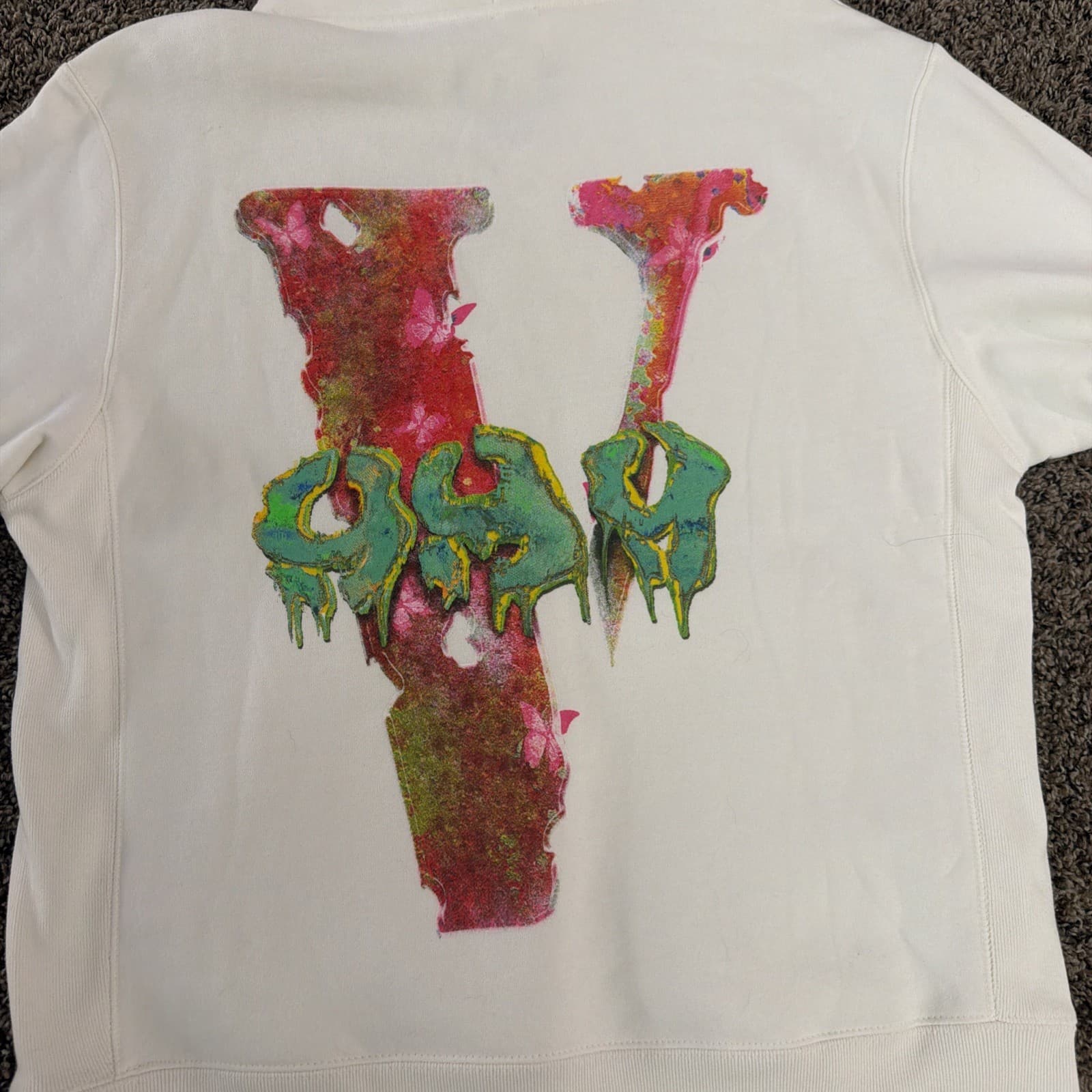 Juice WRLD X Vlone Hoodie, White, Size M - Thumbnail 4