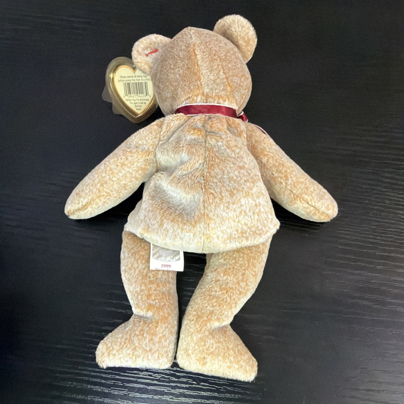 Ty Beanie Babies 1999 Signature Bear Beanbag Plush Stuffed Animal w/ Tags - Thumbnail 4
