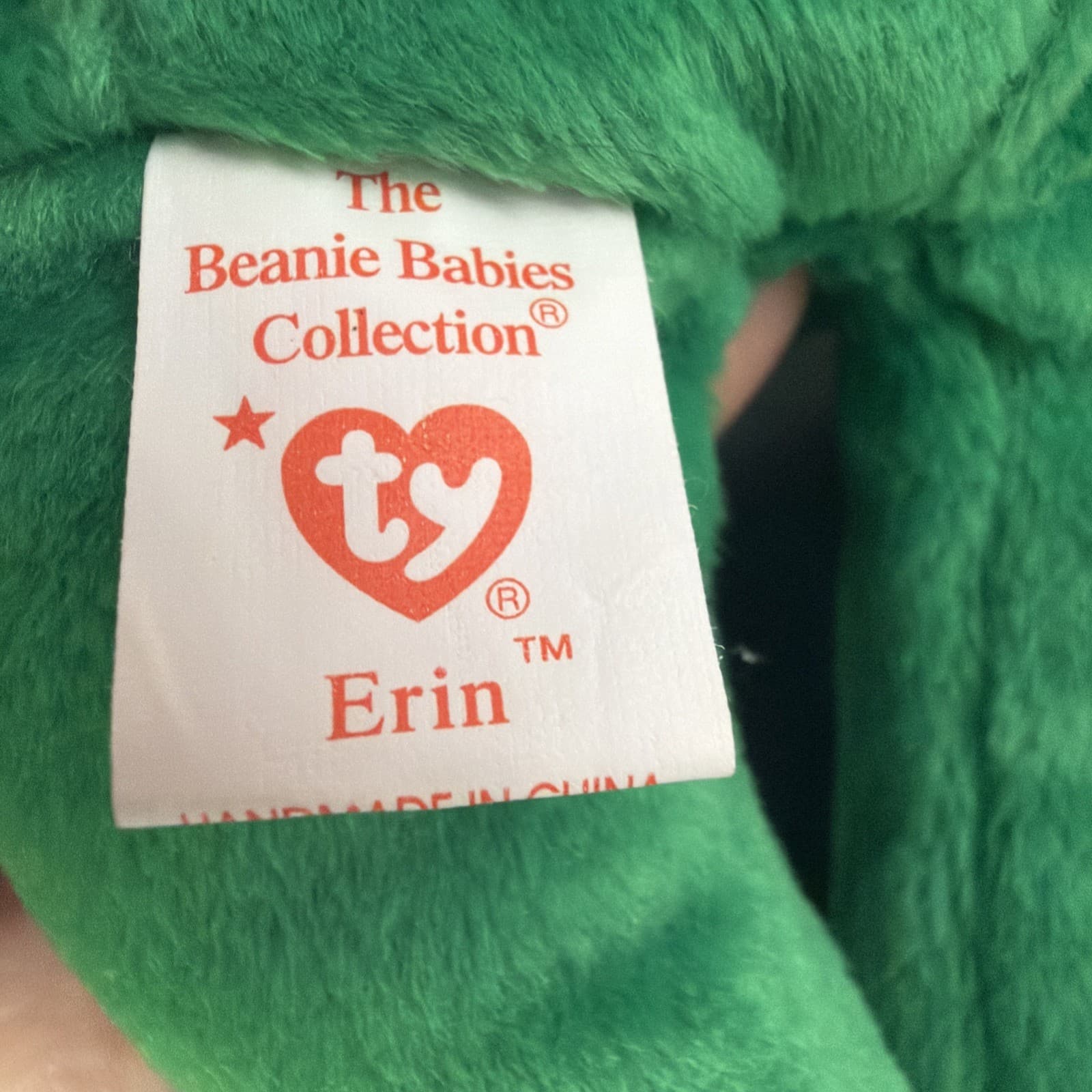 Original Ty Beanie Baby Erin The Bear 1997 TagErrors RARE MINT CONDITION 4th Gen - Thumbnail 4