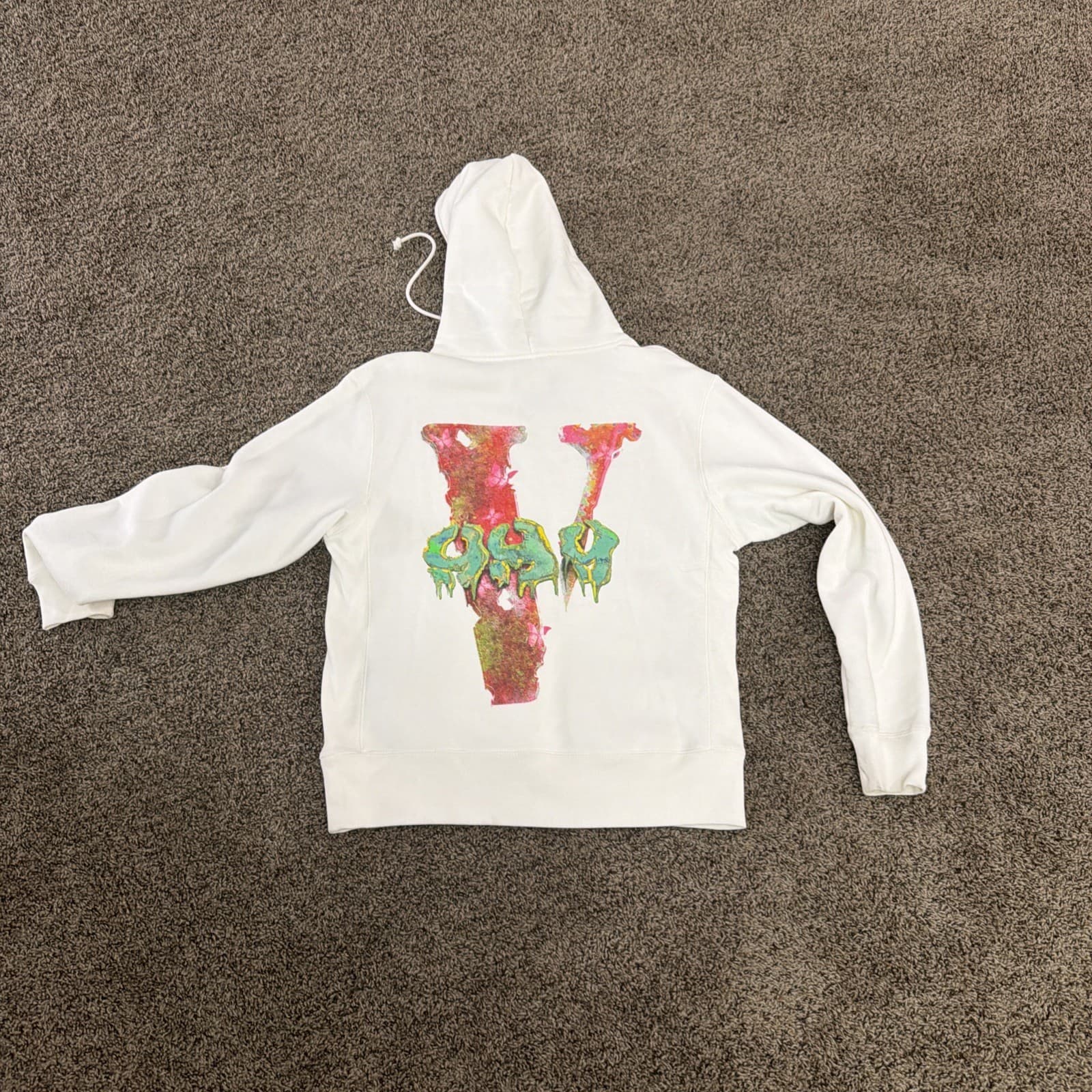 Juice WRLD X Vlone Hoodie, White, Size M - Thumbnail 3