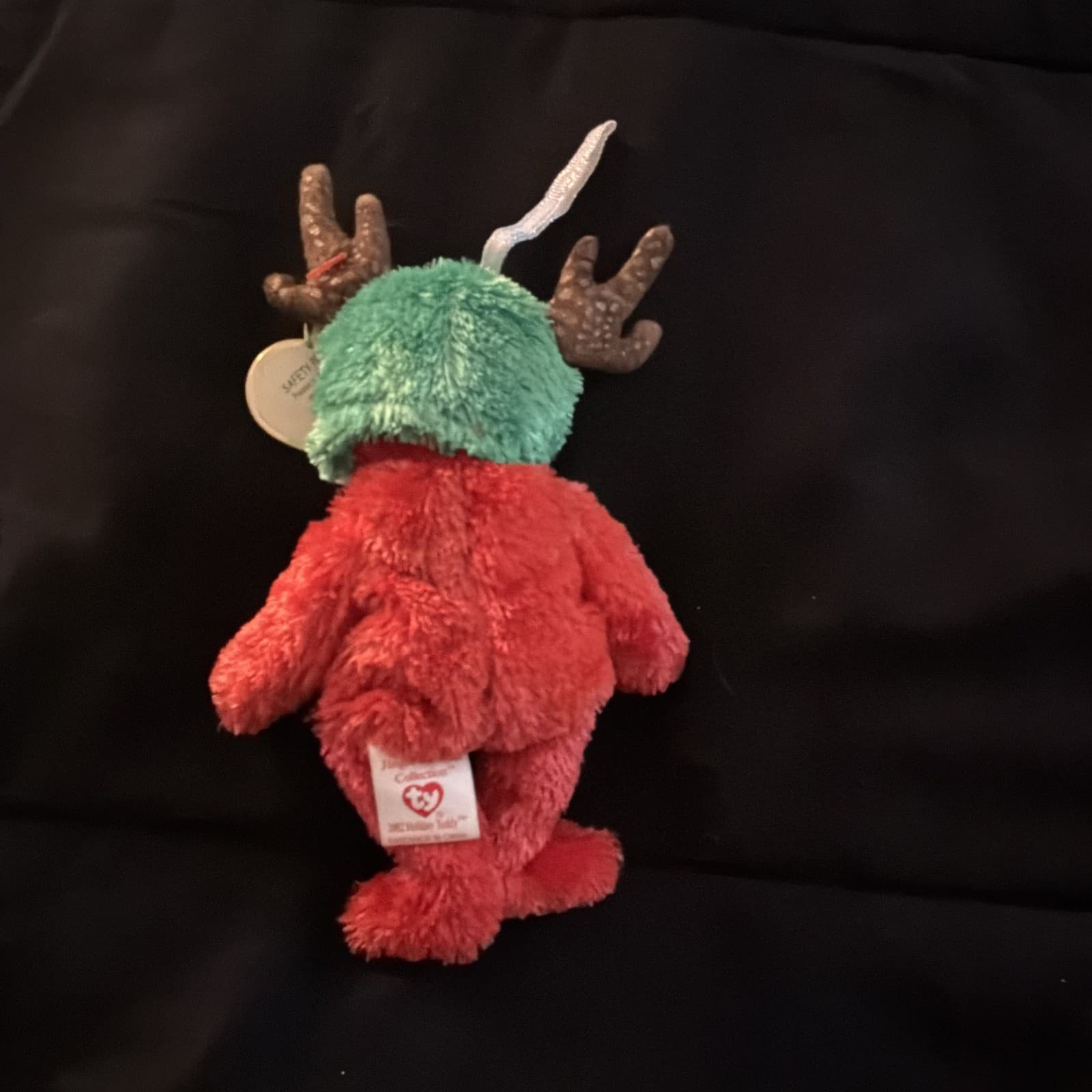 TY Jingle Beanies 2002 HOLIDAY TEDDY Ty Beanie Babies Ornament Vintage Plush #8 - Thumbnail 3