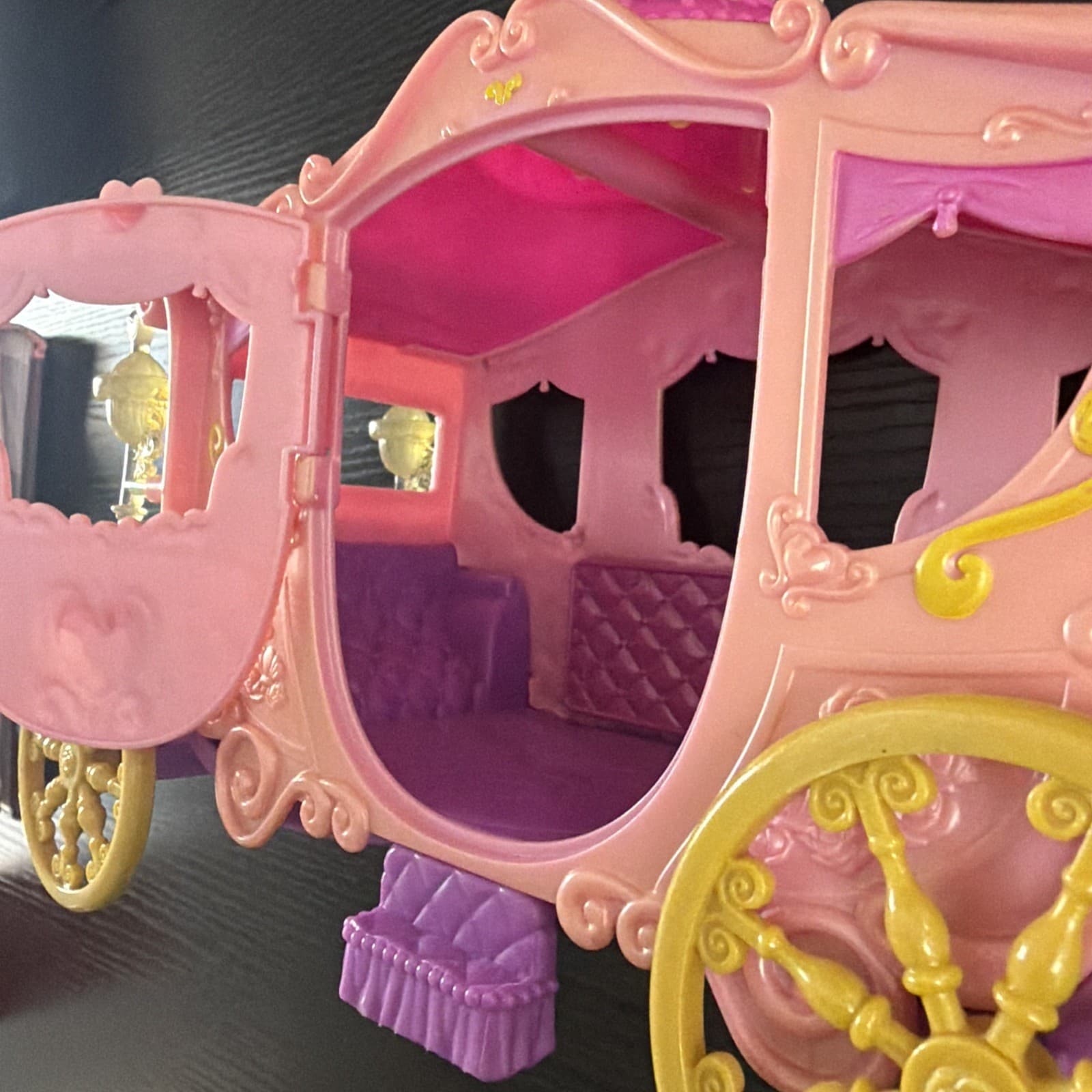 Disney Princess Magic Clip Magiclip Sleeping Beauty Royal Carriage By Mattell - Thumbnail 5