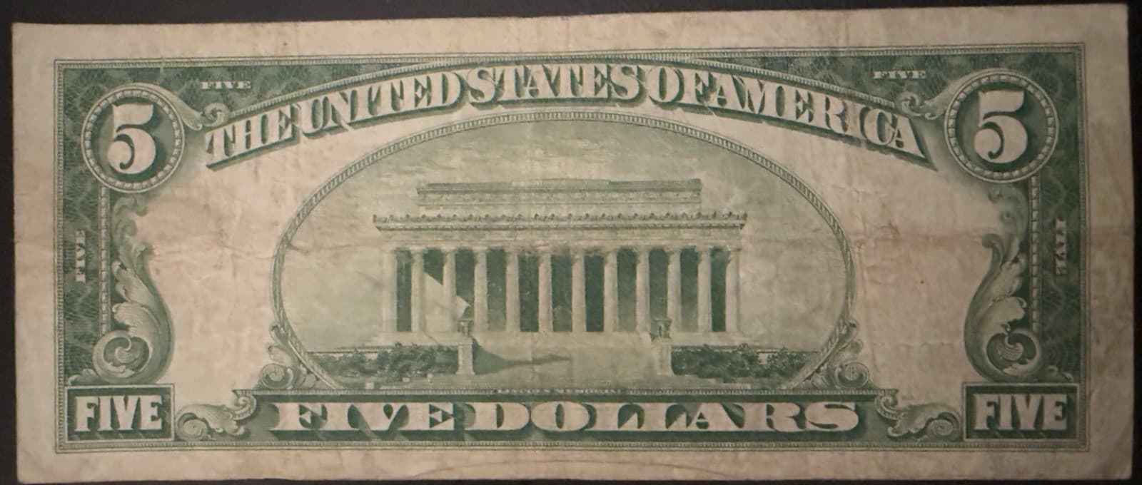 1928B $5 United States Note Red Seal Legal Tender Julian Morgenthau Fr 1527 - Thumbnail 2