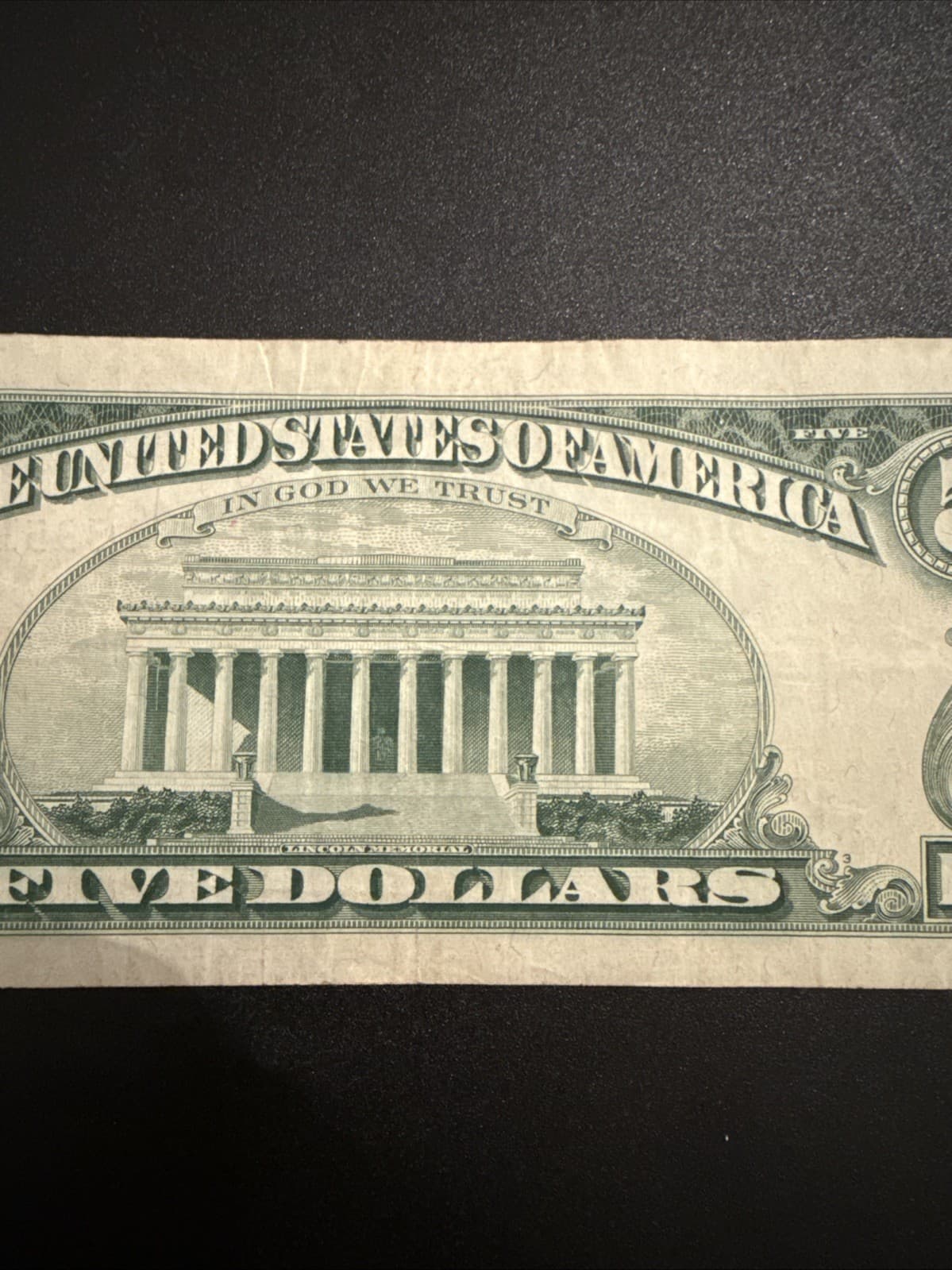 1963 $5 United States Note Red Seal Fr 1536 Legal Tender Granahan Dillon XF - Thumbnail 4