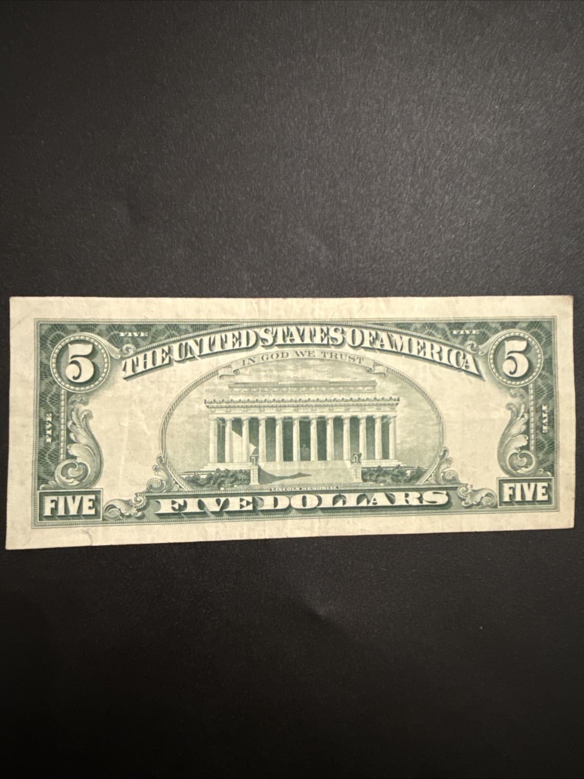 1963 $5 United States Note Red Seal Fr 1536 Legal Tender Granahan Dillon XF - Thumbnail 7