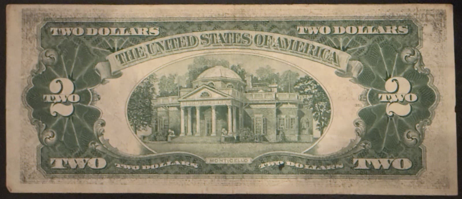 1928G $2 United States Note Red Seal Fr 1508 Clark Snyder Legal Tender - Thumbnail 2