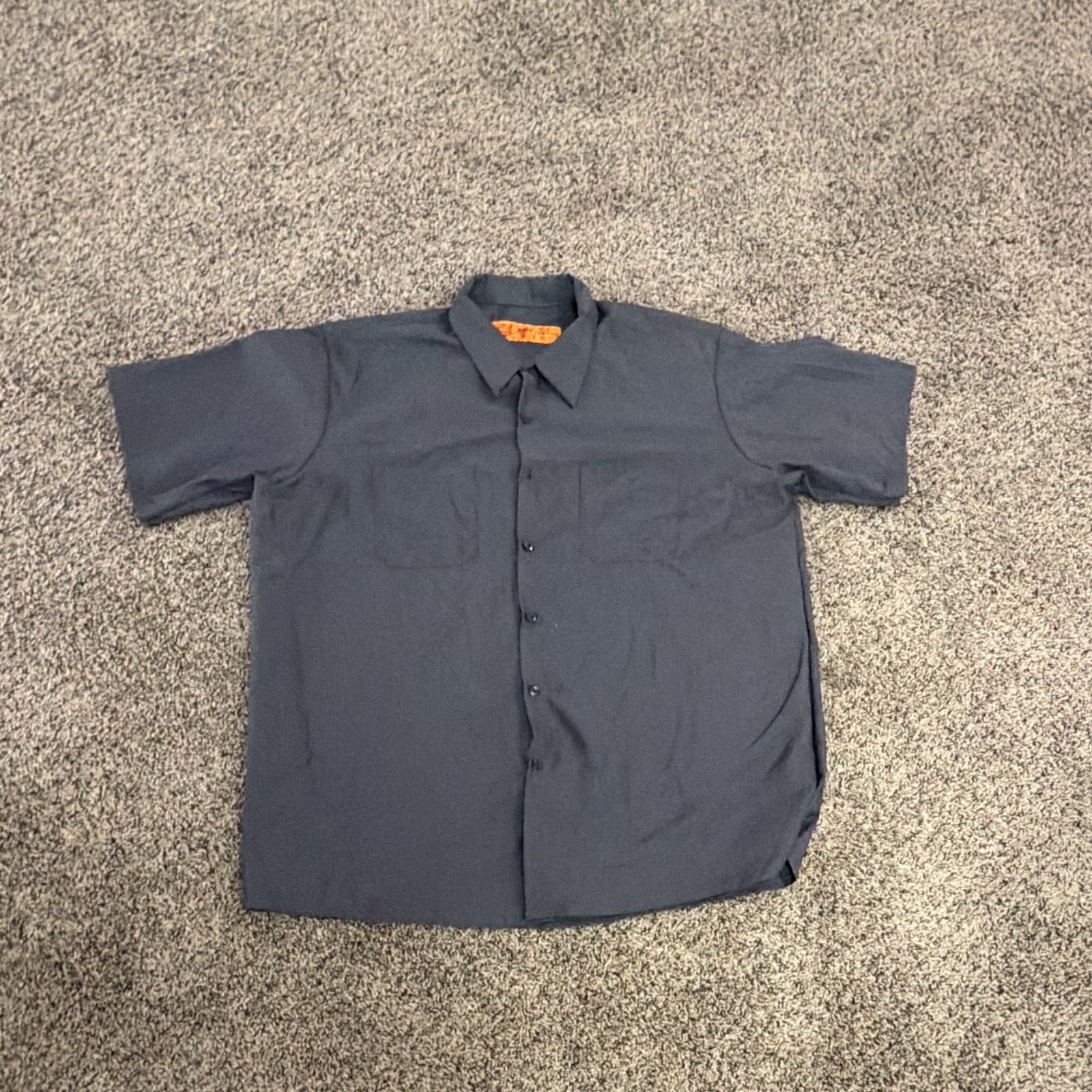 Red Kap SP14 Men's 3XL Gray Short Sleeve Twill Polyester Construction Work Shirt - Thumbnail 3