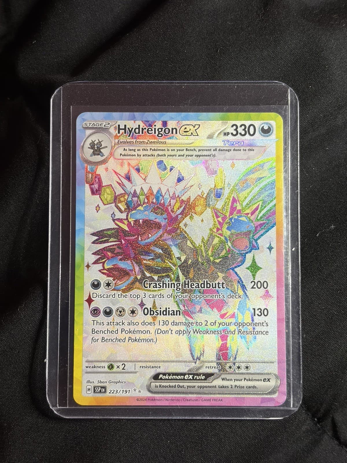 Hydreigon ex 223/191 Surging Sparks Pokemon Card - Thumbnail 2