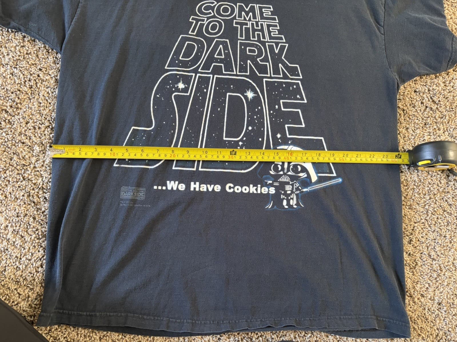 VTG Star Wars Come to the Dark Side...We Have Cookies Tee Shirt Size 2XL - Thumbnail 2