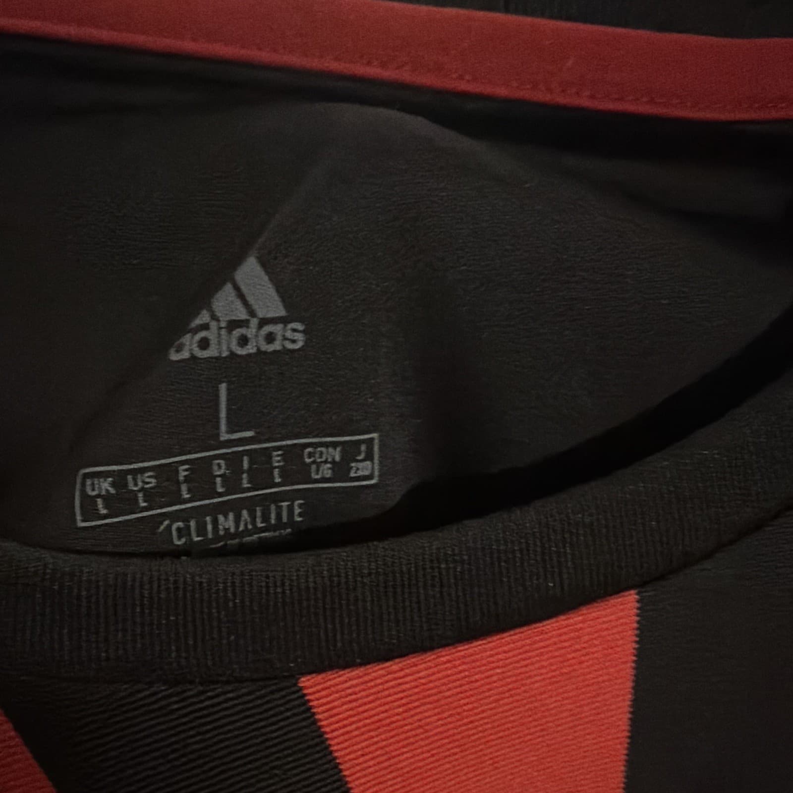 adidas Atlanta United FC Officially Licensed MLS Soccer Jersey Black Red Size L - Thumbnail 2