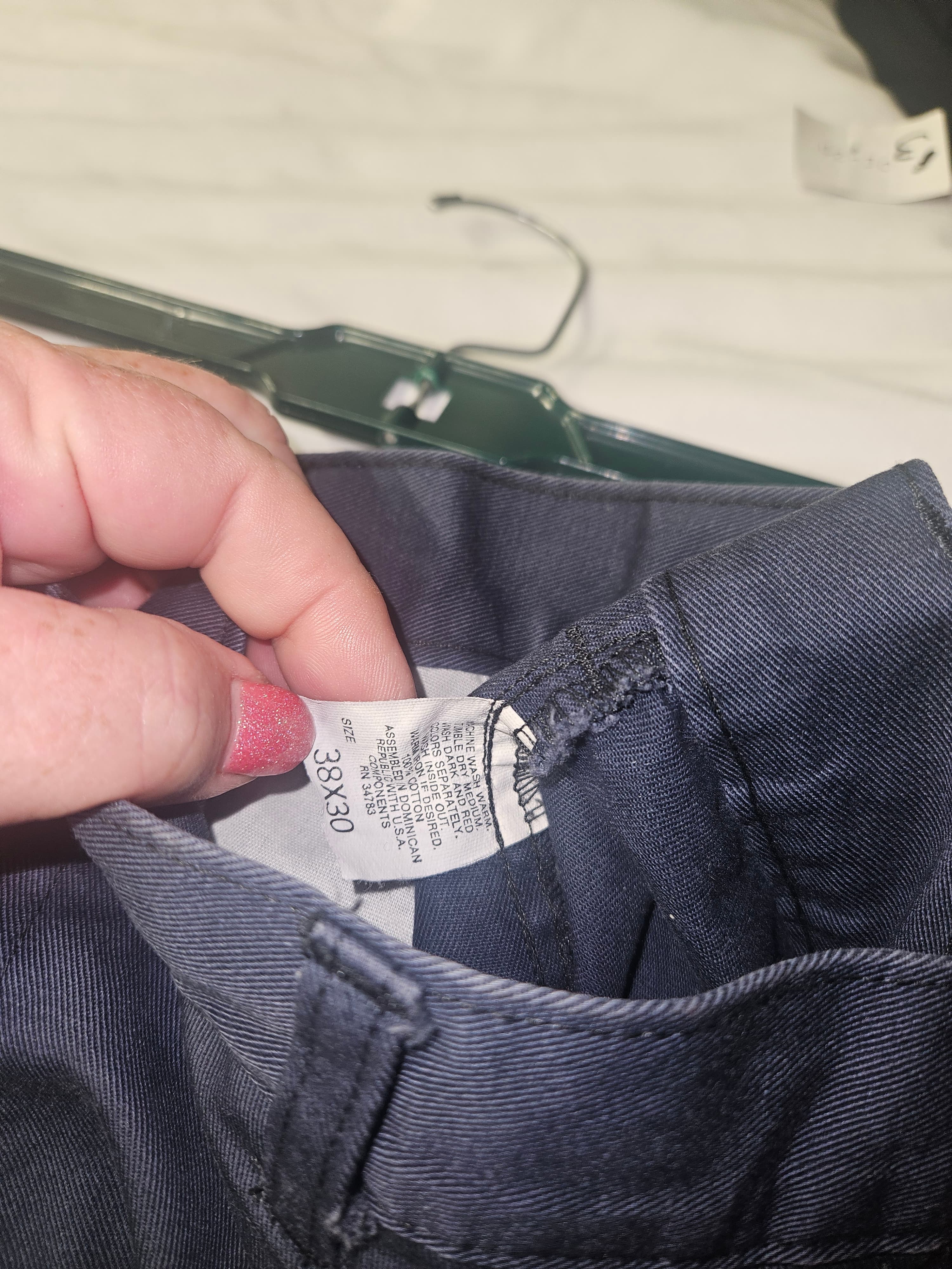 Men's Navy Dress Pants - Thumbnail 2