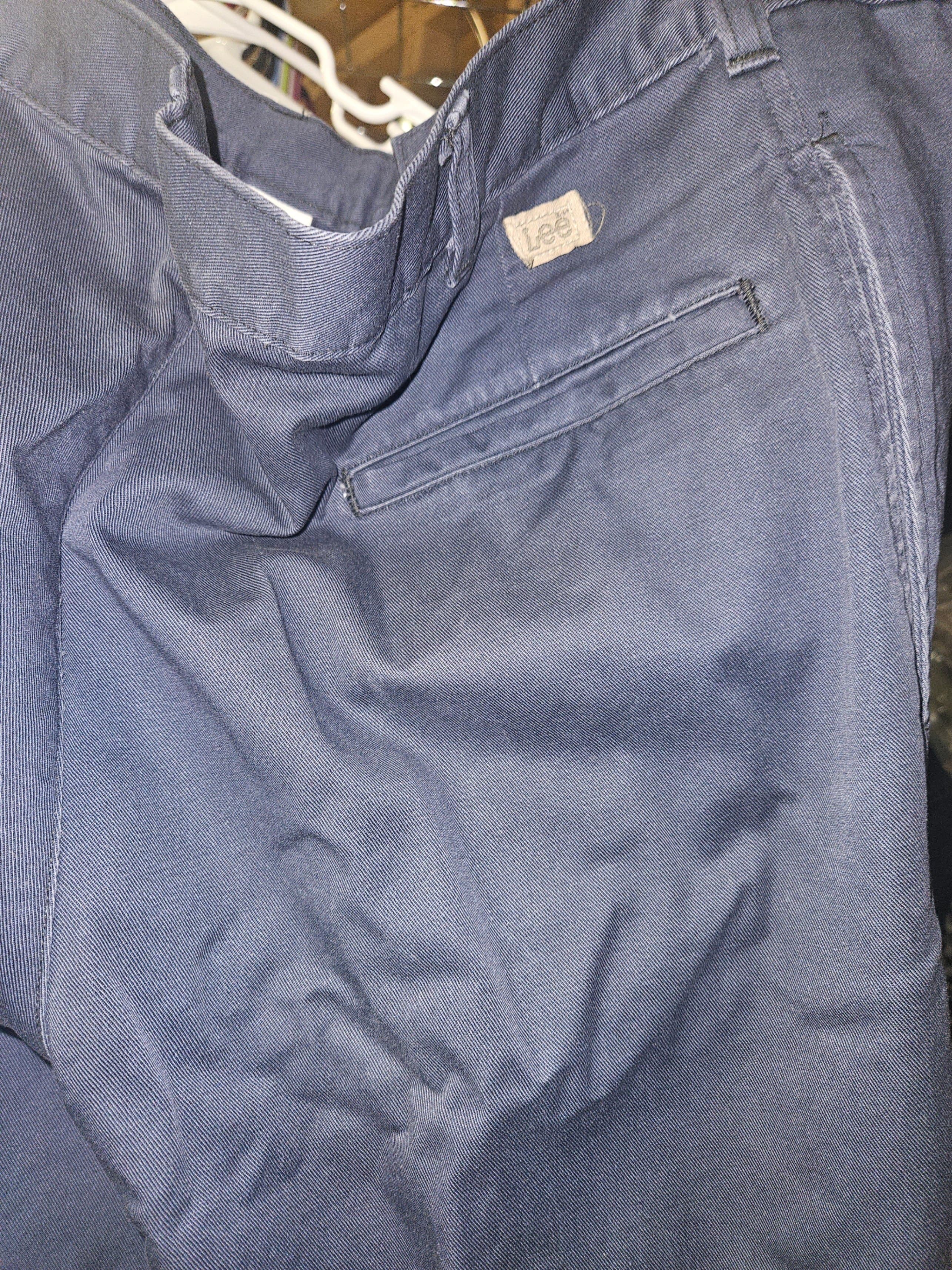 Men's Navy Dress Pants - Thumbnail 3