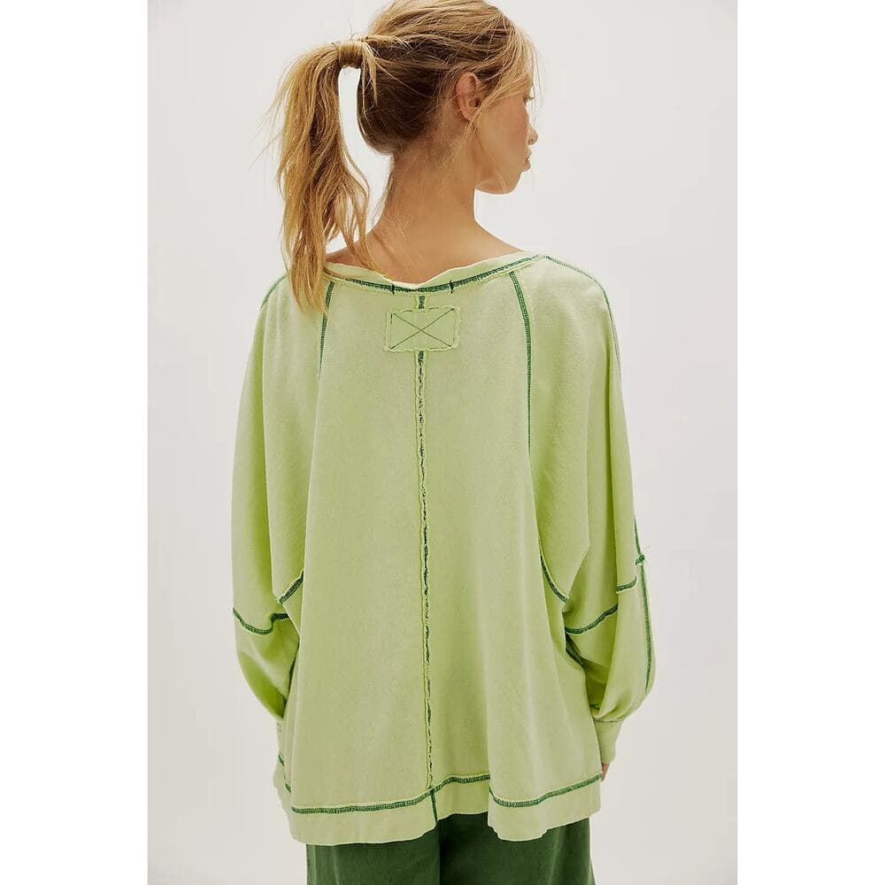 FREE PEOPLE - Wish I Knew Tee Long Sleeve - XS - Thumbnail 2