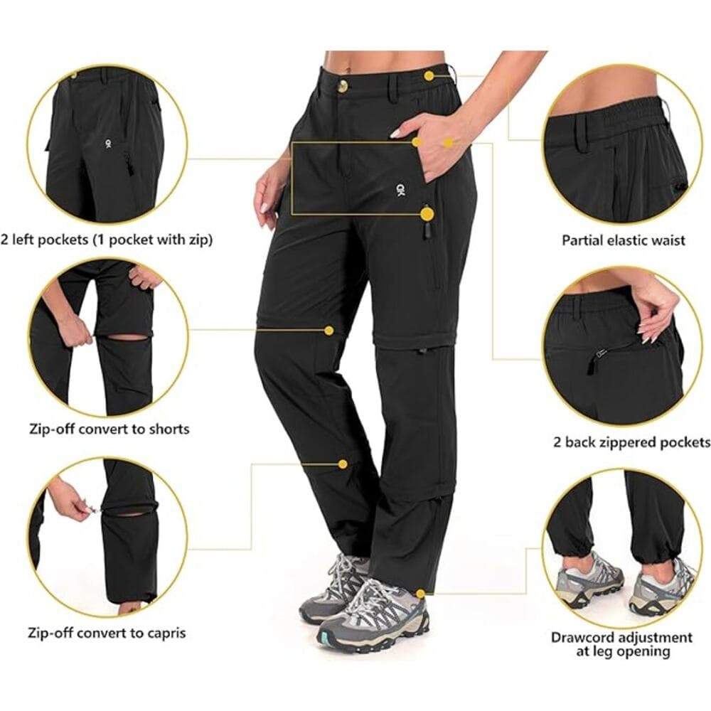 Little Donkey Andy Women's Stretch Convertible, Zip Off, Quick Dry Hiking Pants - Thumbnail 3