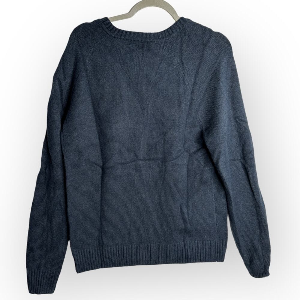 Banana Republic Mens Navy Blue Cozy Cotton Crewneck Sweater - Medium - New - Thumbnail 2