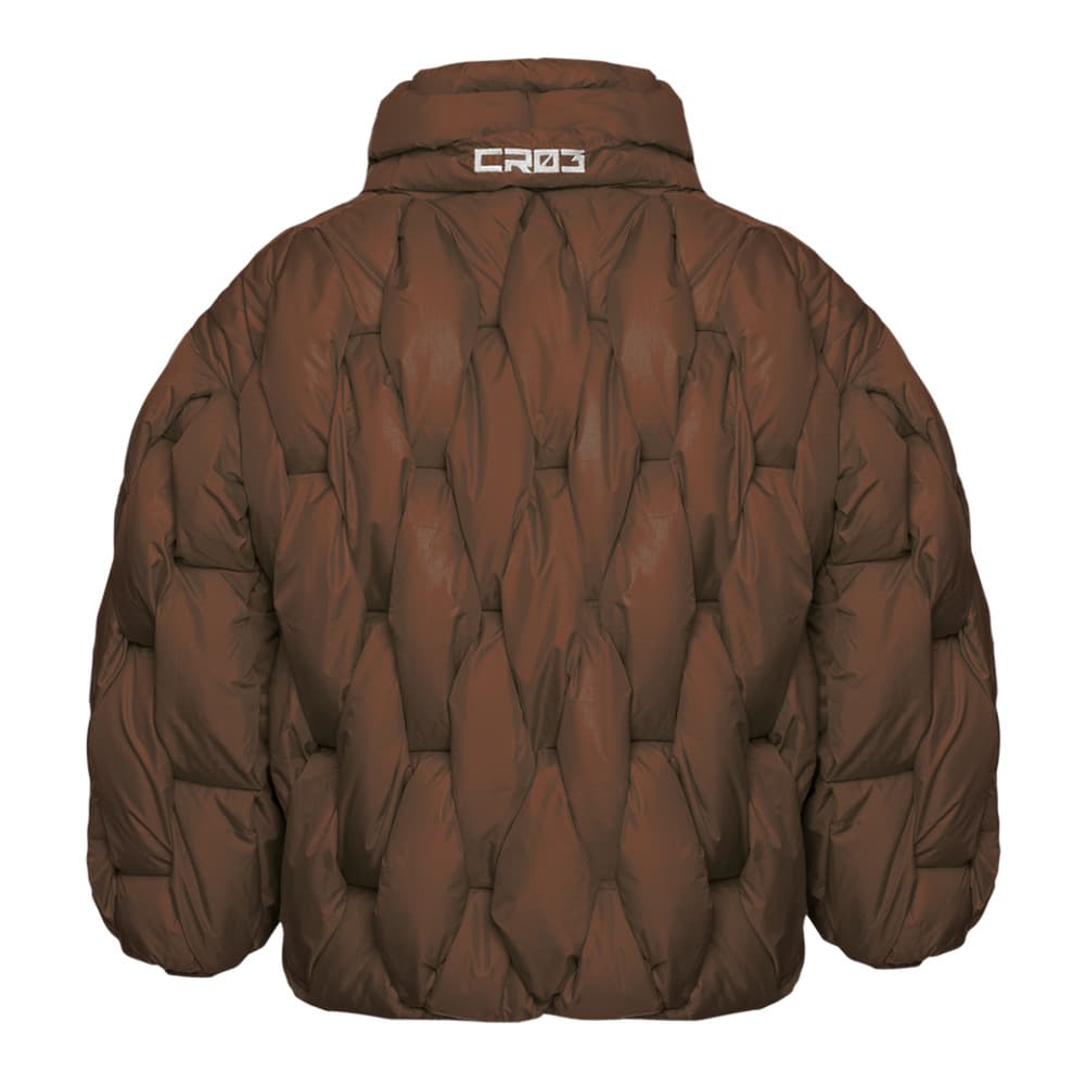 CRISTIAN ZERO TRE - GLACIER PUFFER – Bronze Weave - LARGE - Thumbnail 3