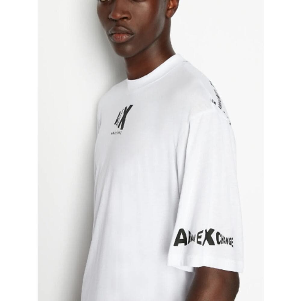ARMANI EXCHANGE Organic Jersey Cotton Regular Fit Logo T-Shirt - SM - NWT - Thumbnail 3