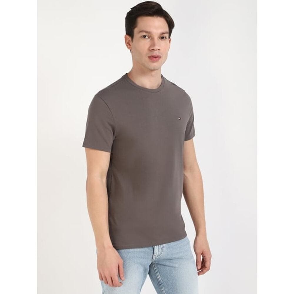 Tommy Hilfiger - Slim Fit T-Shirt - Medium - Shady Stone - NWT & PACKAGING - Thumbnail 5