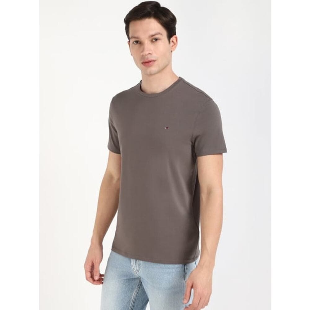 Tommy Hilfiger - Slim Fit T-Shirt - Medium - Shady Stone - NWT & PACKAGING - Thumbnail 4