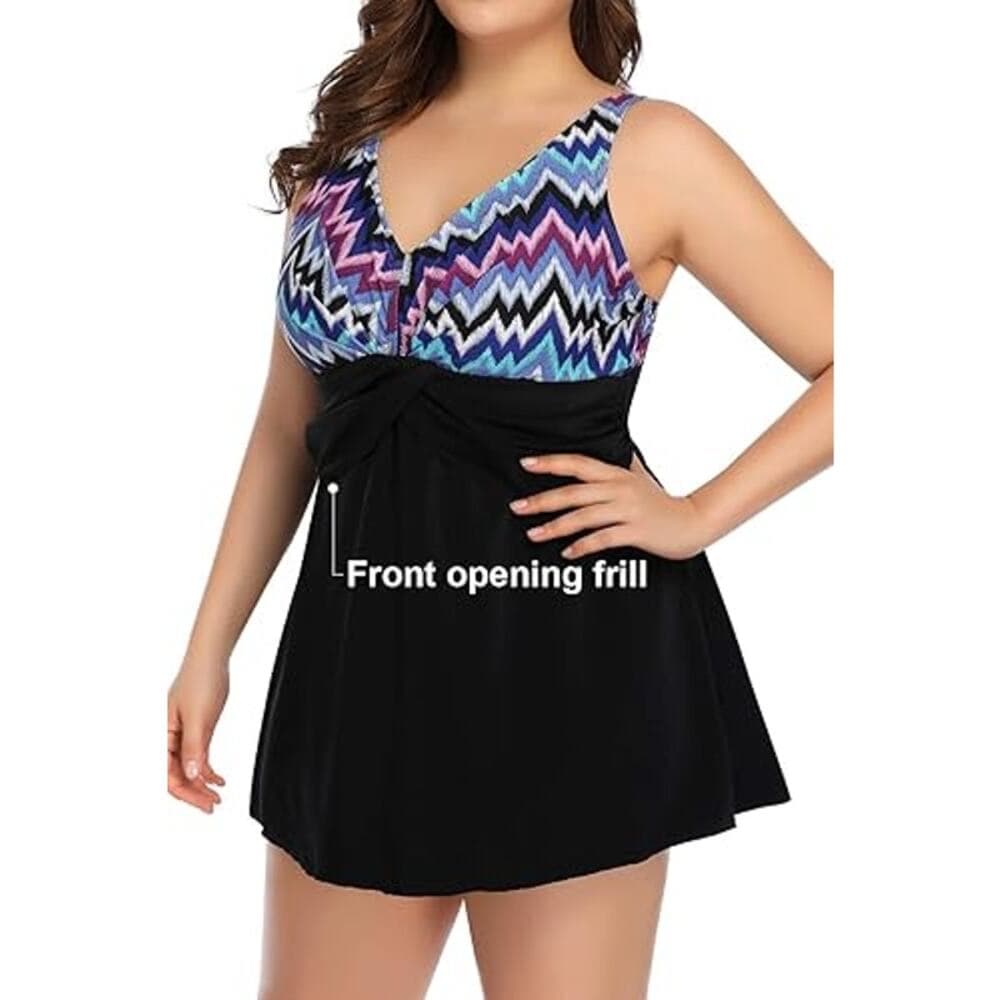 PERONA Swimsuit Shaping Body One Piece Swim Dress - Size 18 - Thumbnail 2