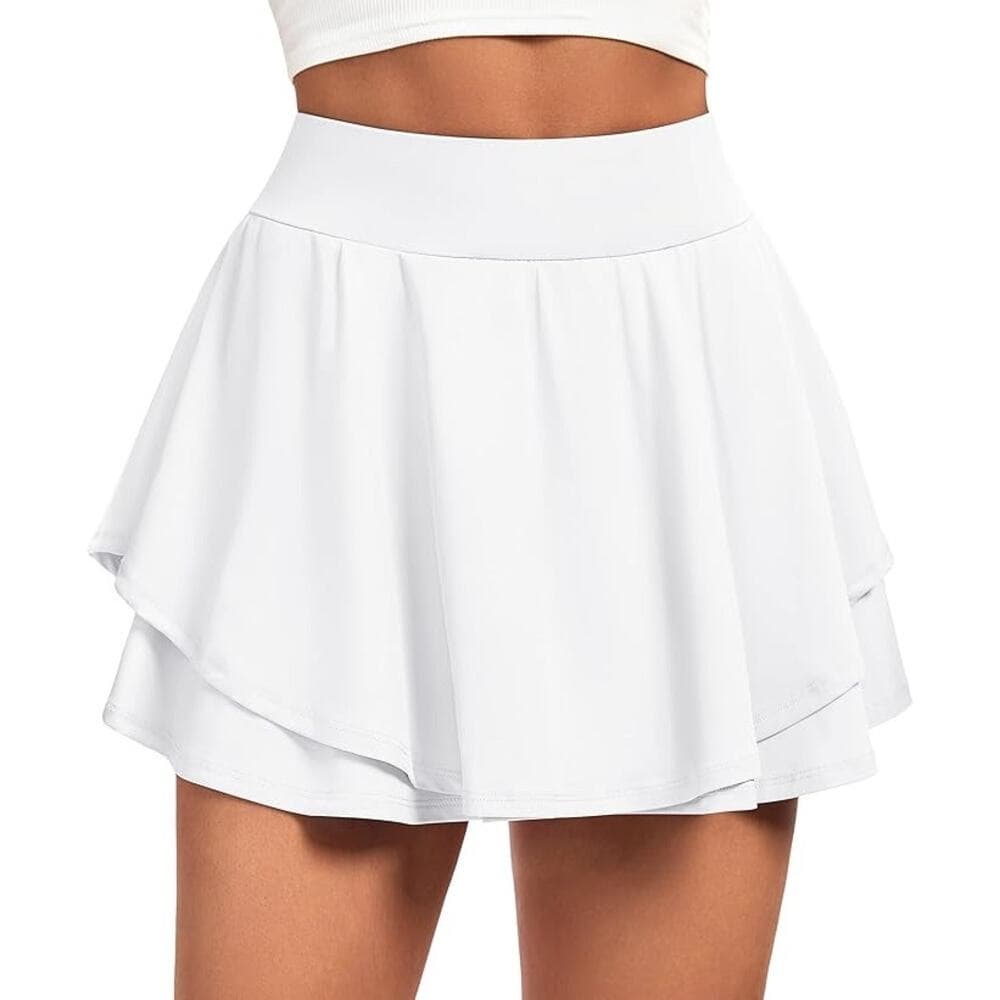 IUGA Tennis Skirt with Pockets & Shorts Athletic High Waisted skirt Skort - Thumbnail 2