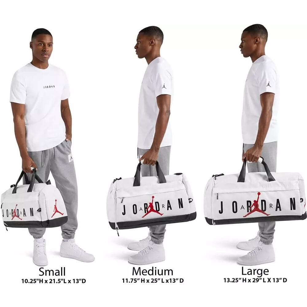 Jordan Velocity Duffel Bag - White - Medium - Thumbnail 11