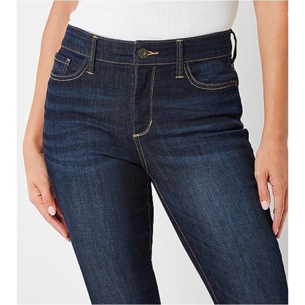 St. John's Bay - Tall Secretly Slender Stretch Fabric Mid Rise Skinny Fit Jeans - Thumbnail 3